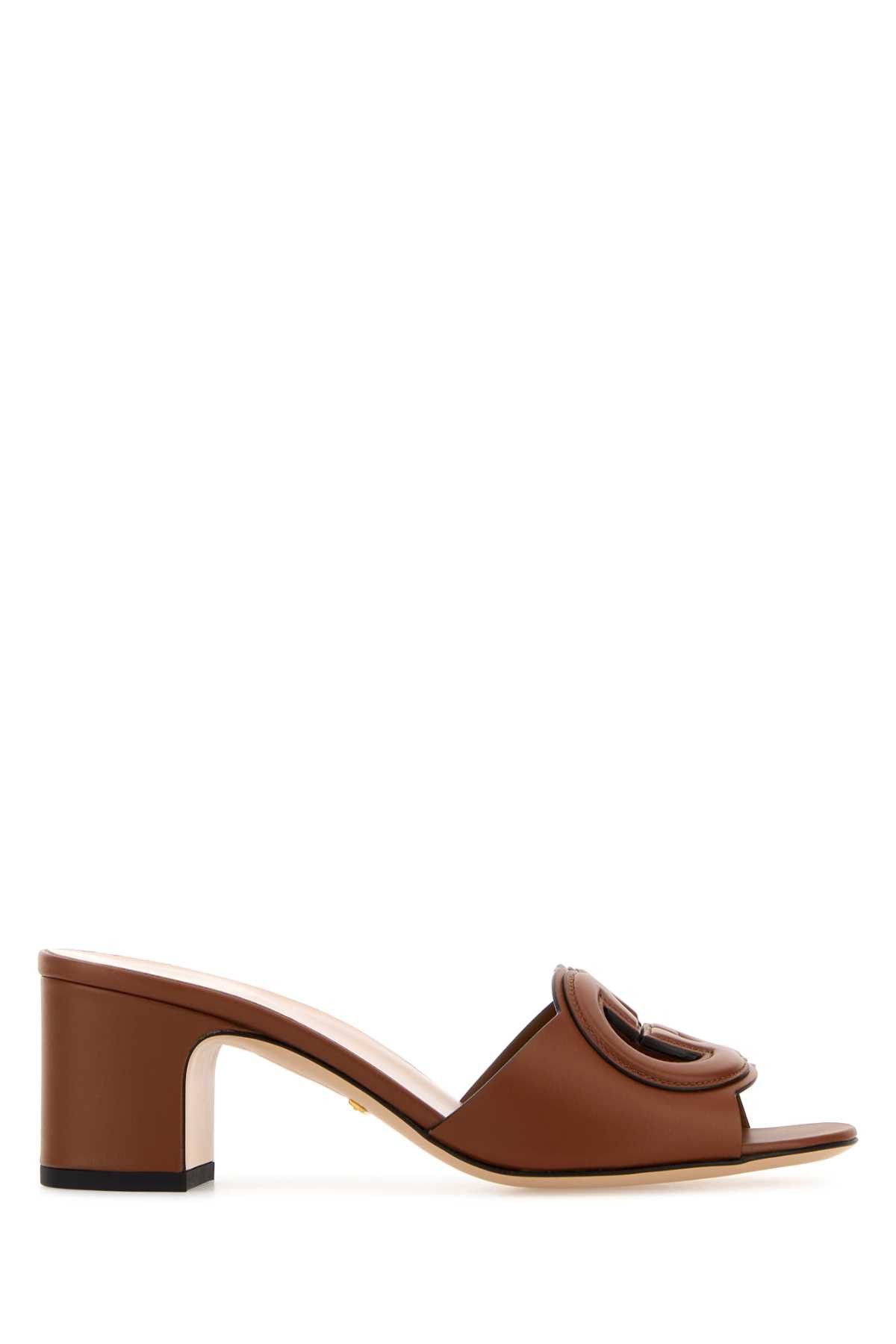 Brow Leather Mules
