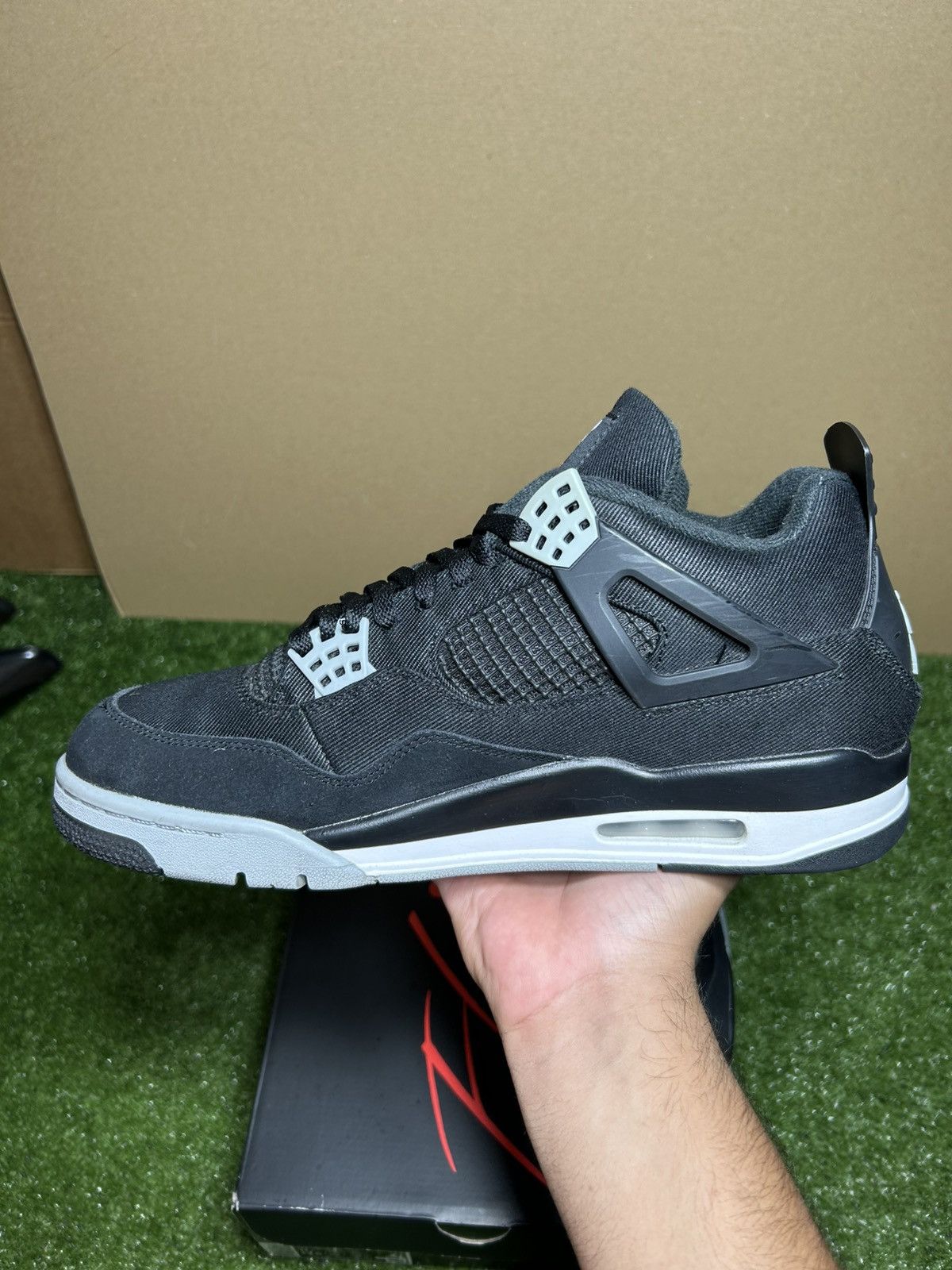 Jordan Brand Jordan 4 Black Canvas Size US 11 / EU 44 - 7 Thumbnail