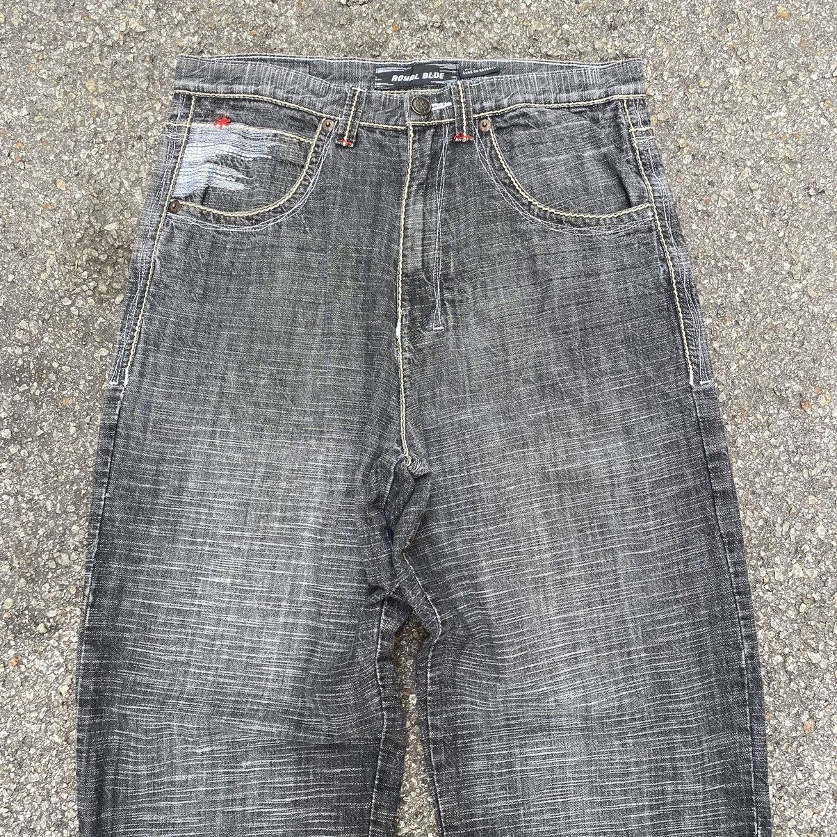 Southpole Y2K Baggy Jeans Royal Blue Faded Grey Denim Jnco Size US 34 / EU 50 - 4 Thumbnail
