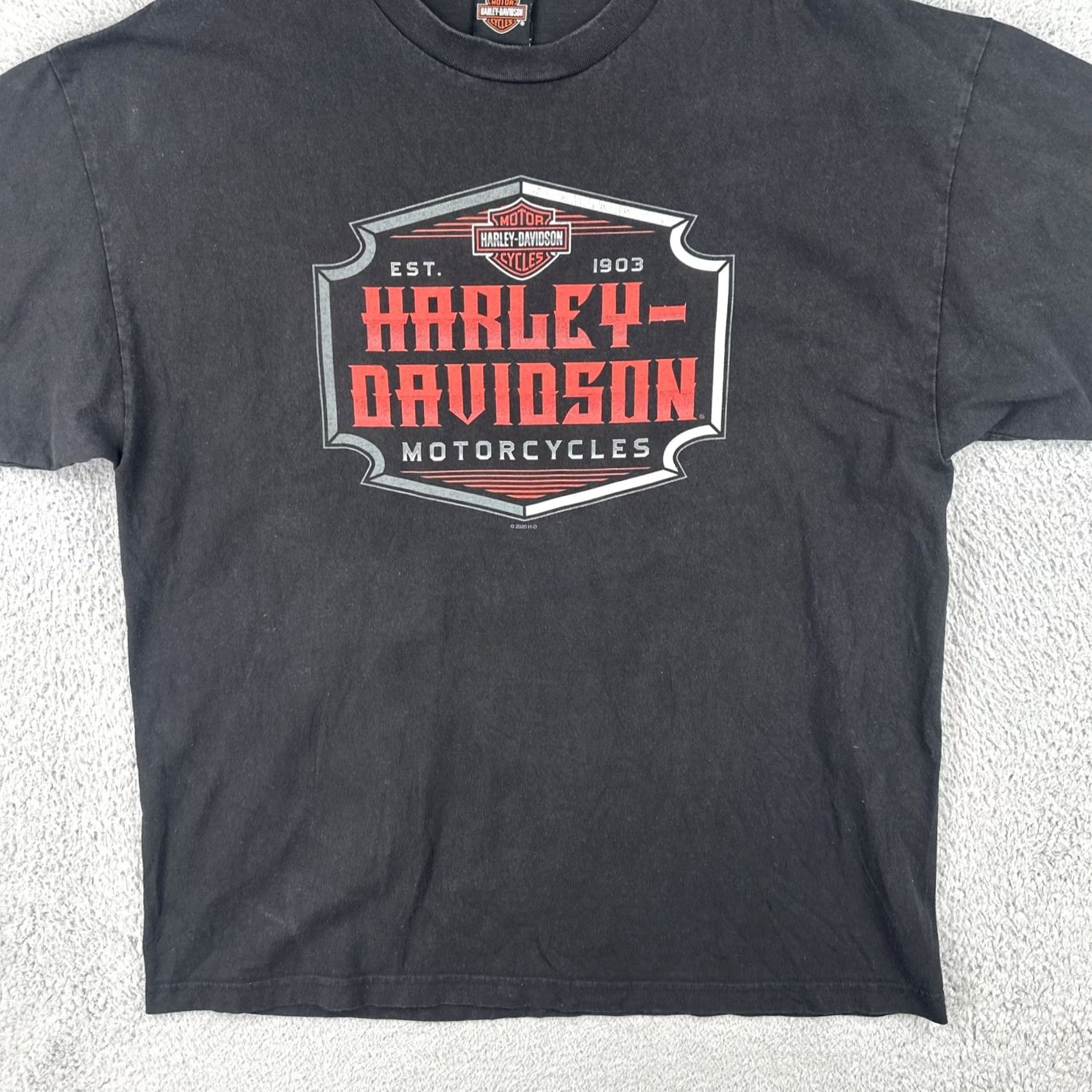 Harley Davidson Harley-Davidson T-Shirt 2XL Black Men Crew Neck Short Sleeve USA Motorcycle Biker 2XL Size US XXL / EU 58 / 5 - 4 Thumbnail