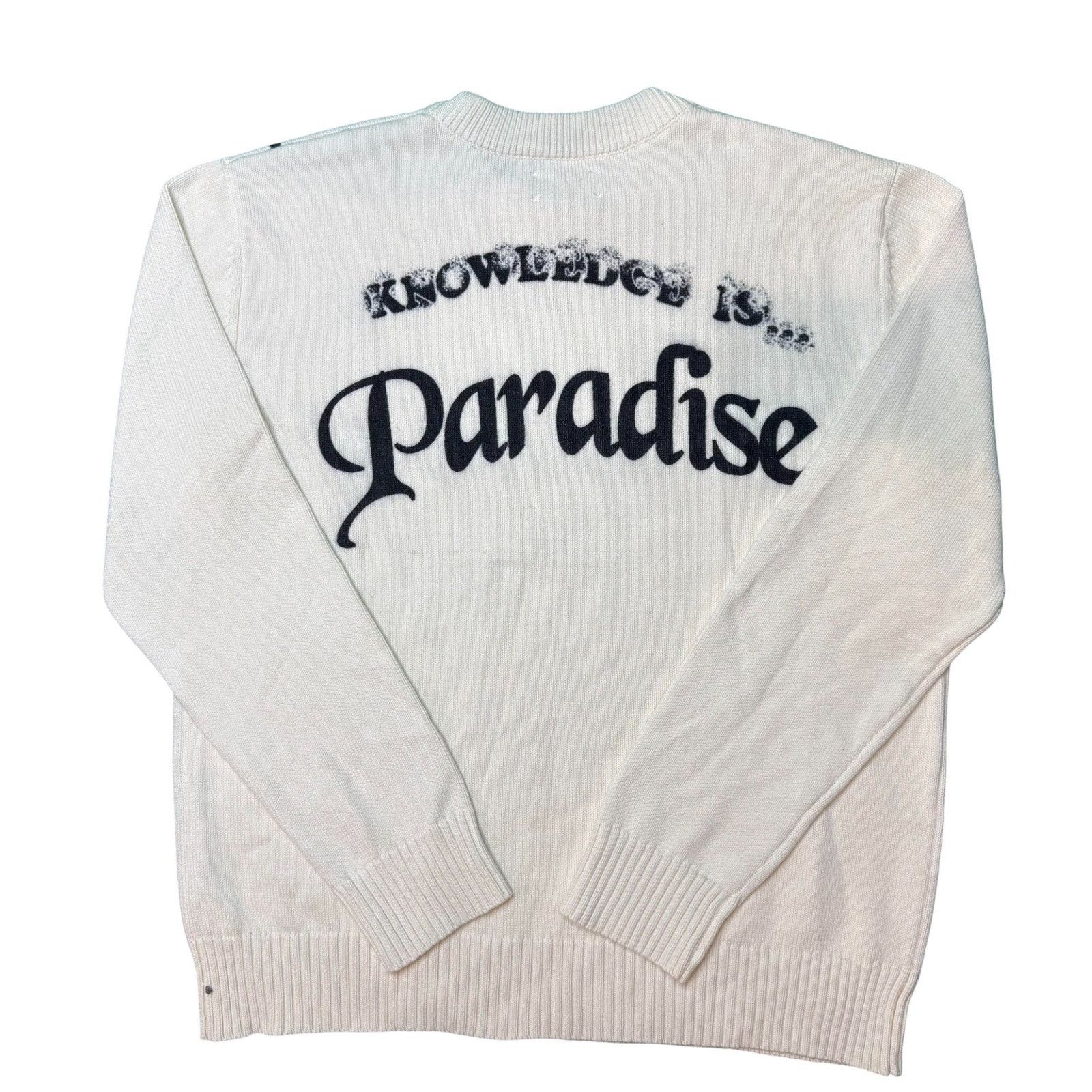 Barriers Barriers Knit Crewneck Cream Black Size L / US 10 / IT 46 - 2 Thumbnail