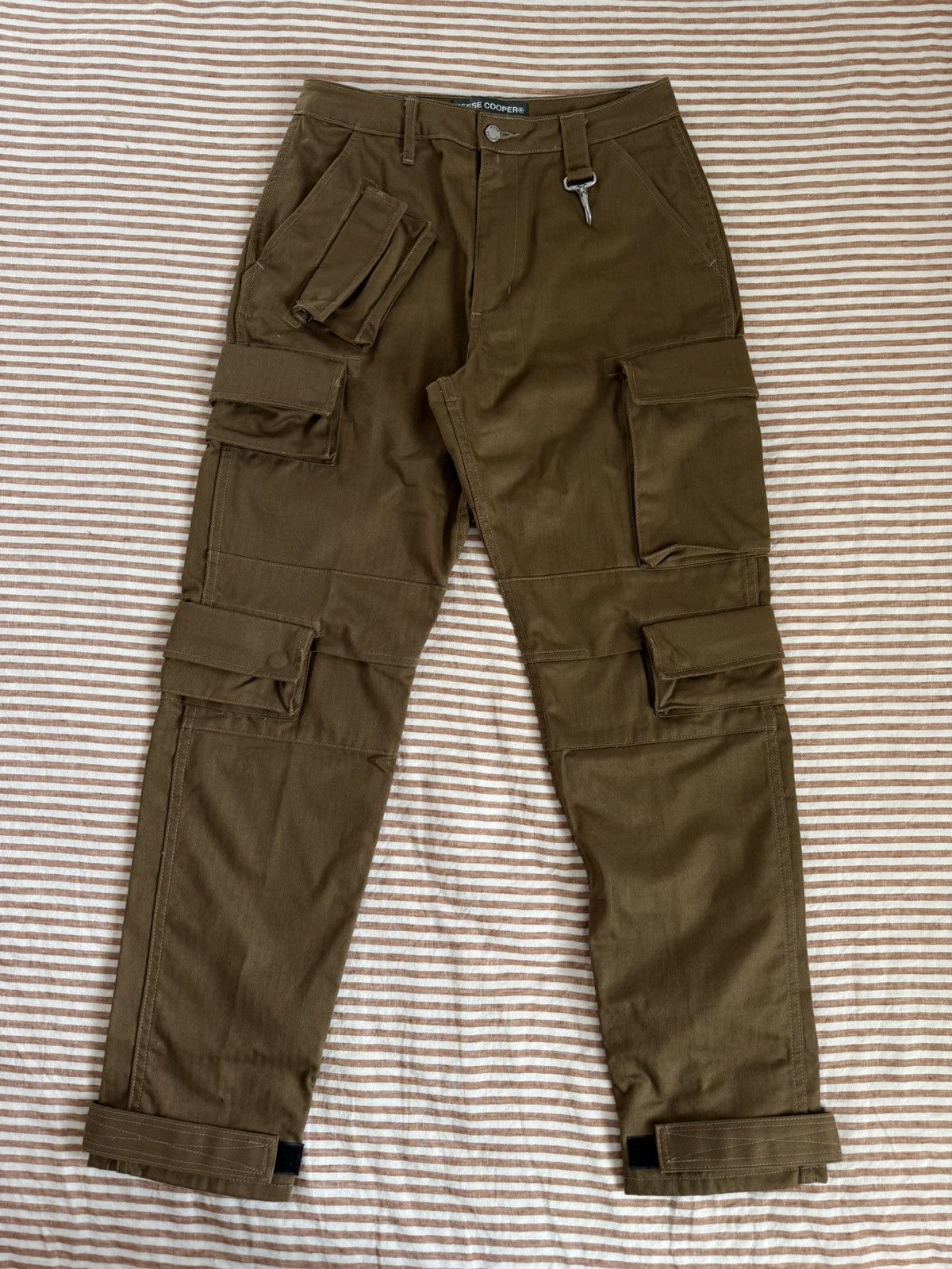 Reese Cooper Cotton Herringbone Cargo Pants Coyote Brown Size US 28 / EU 44 - 1 Thumbnail