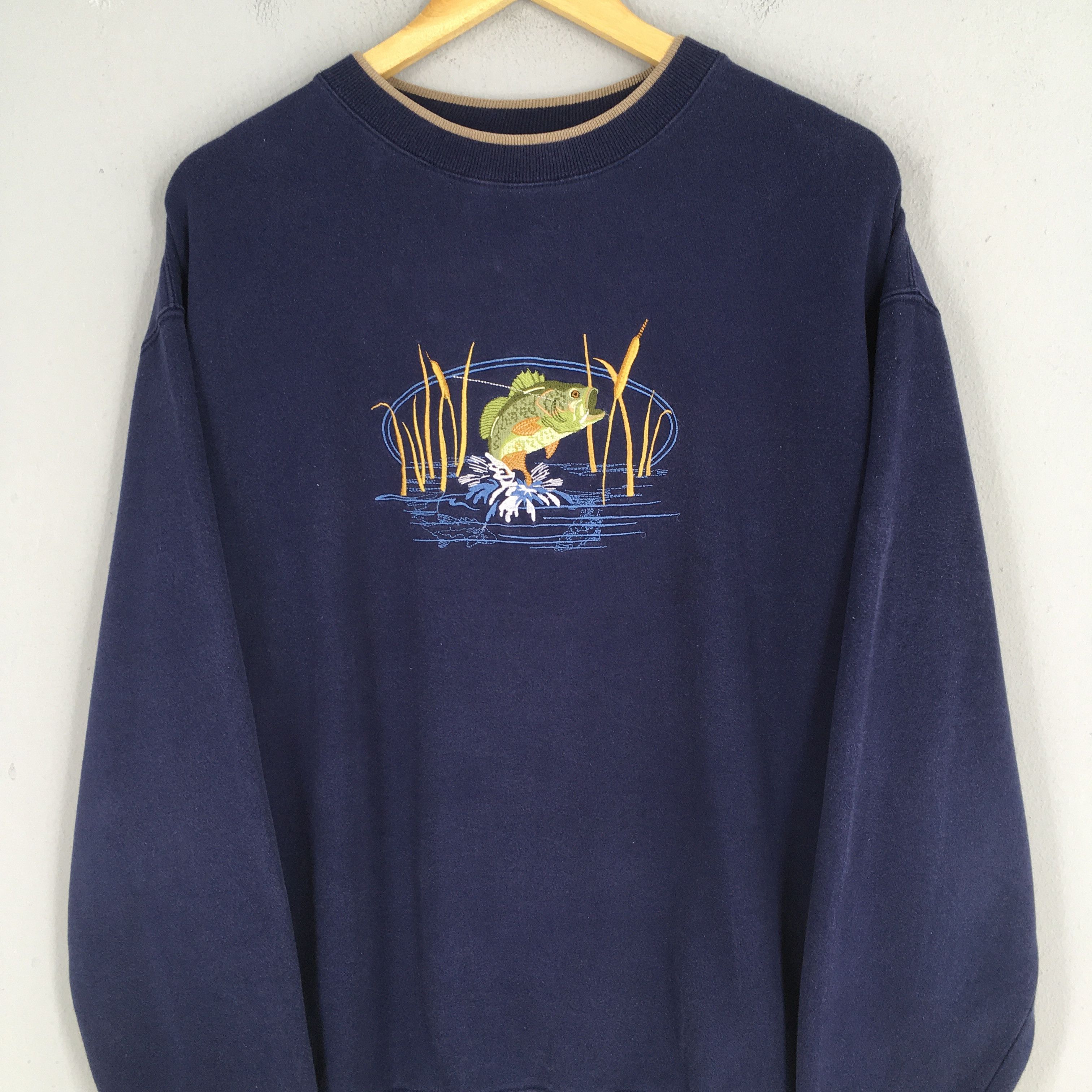 Habitat × Vintage Vintage Sportsman Fish Grouper Outdoor Life Sweatshirt Large Size US L / EU 52-54 / 3 - 2 Thumbnail