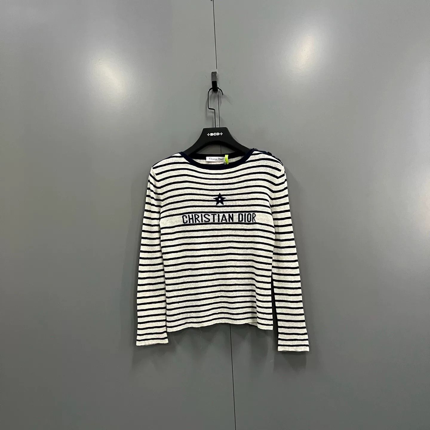 Dior Dior Striped Star Logo Knit Sweater Size XS / US 0-2 / IT 36-38 - 1 Thumbnail