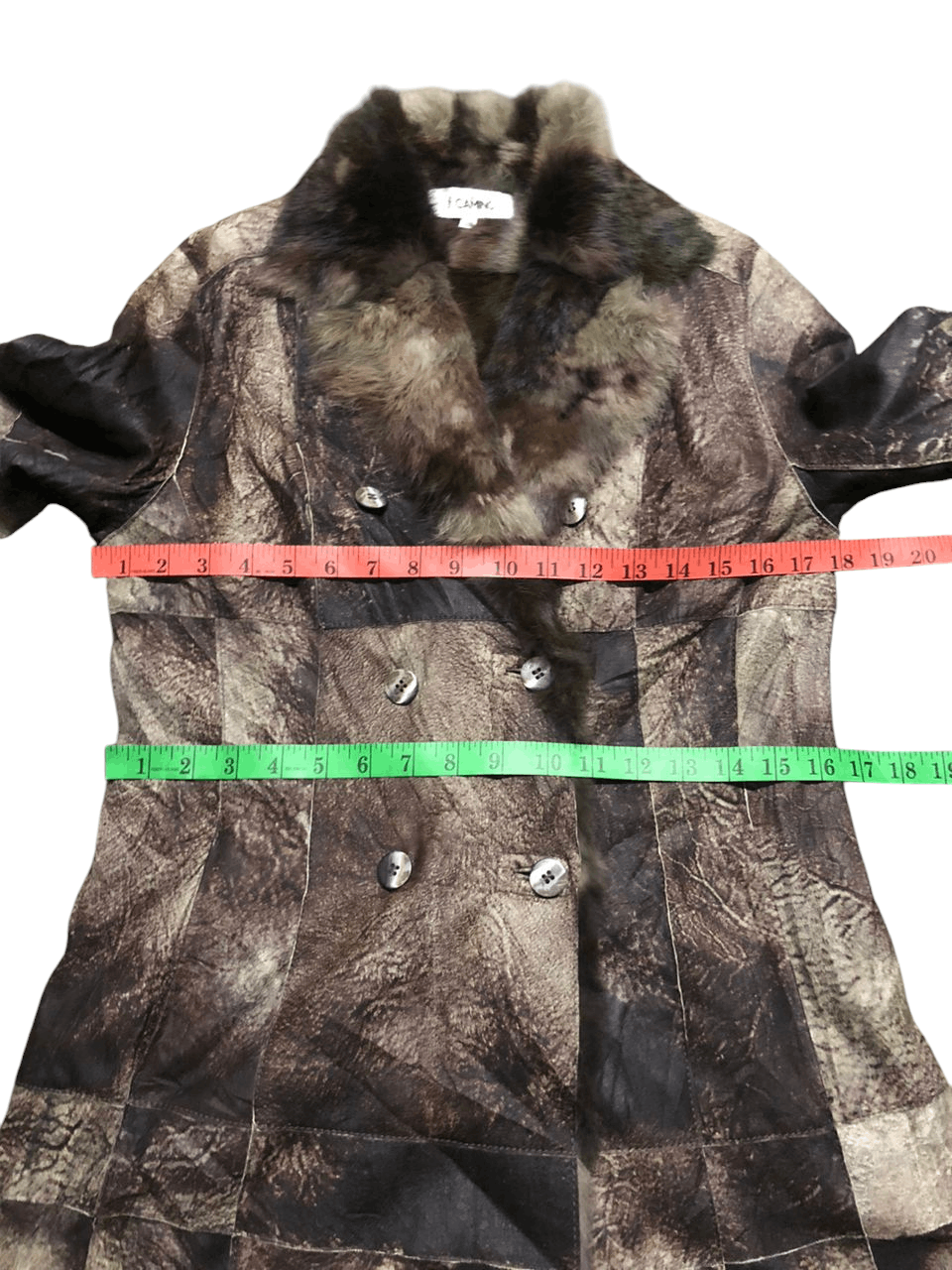 If Six Was Nine f.CAMINO Rabbit Patchwork Fur Coat Jacket Size XS / US 0-2 / IT 36-38 - 18 Thumbnail