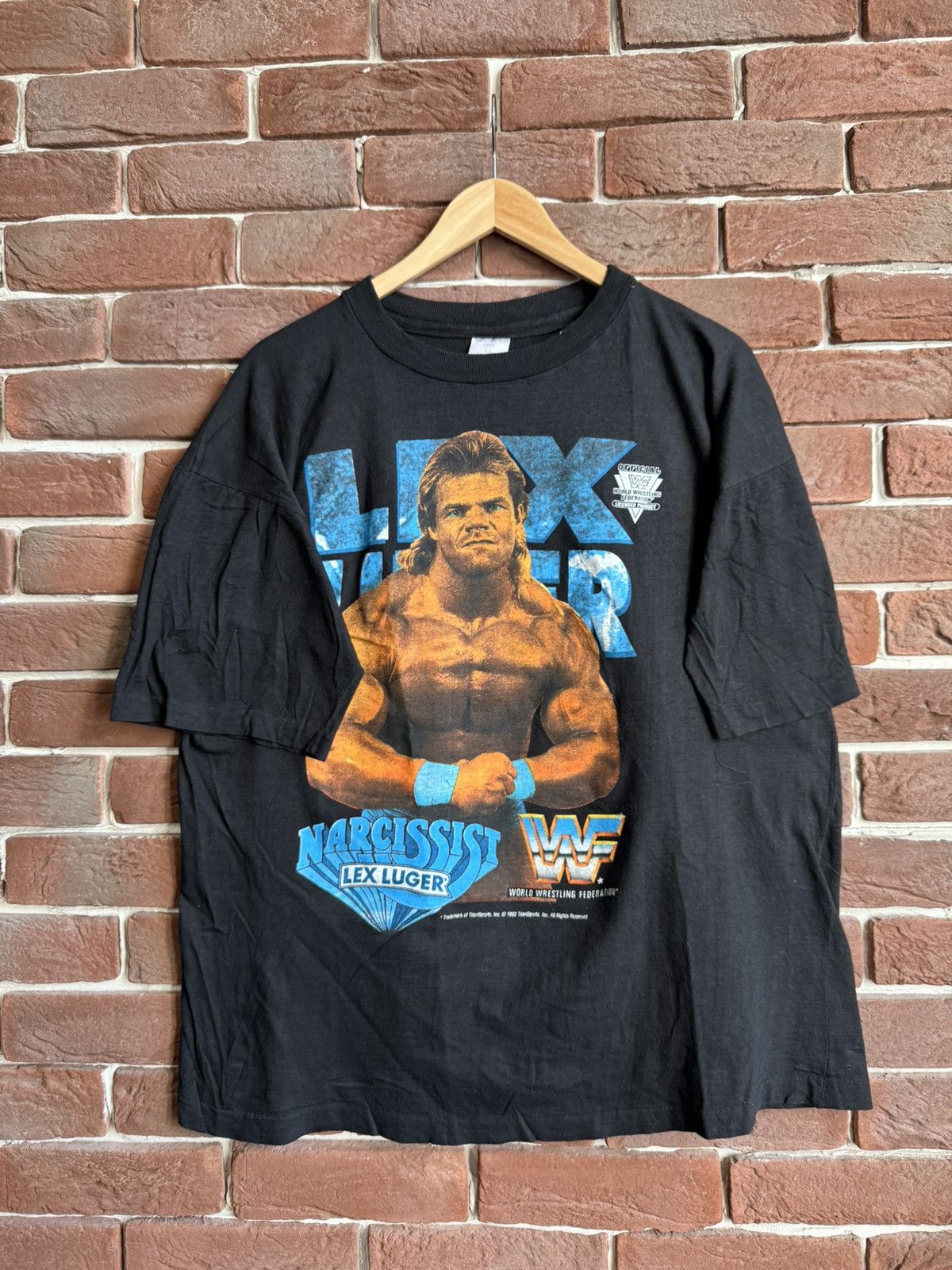 Vintage 1992 Lex Luger Vintage 90s Rare Wrestling Tee WWF WWE Size US XL / EU 56 / 4 - 1 Thumbnail