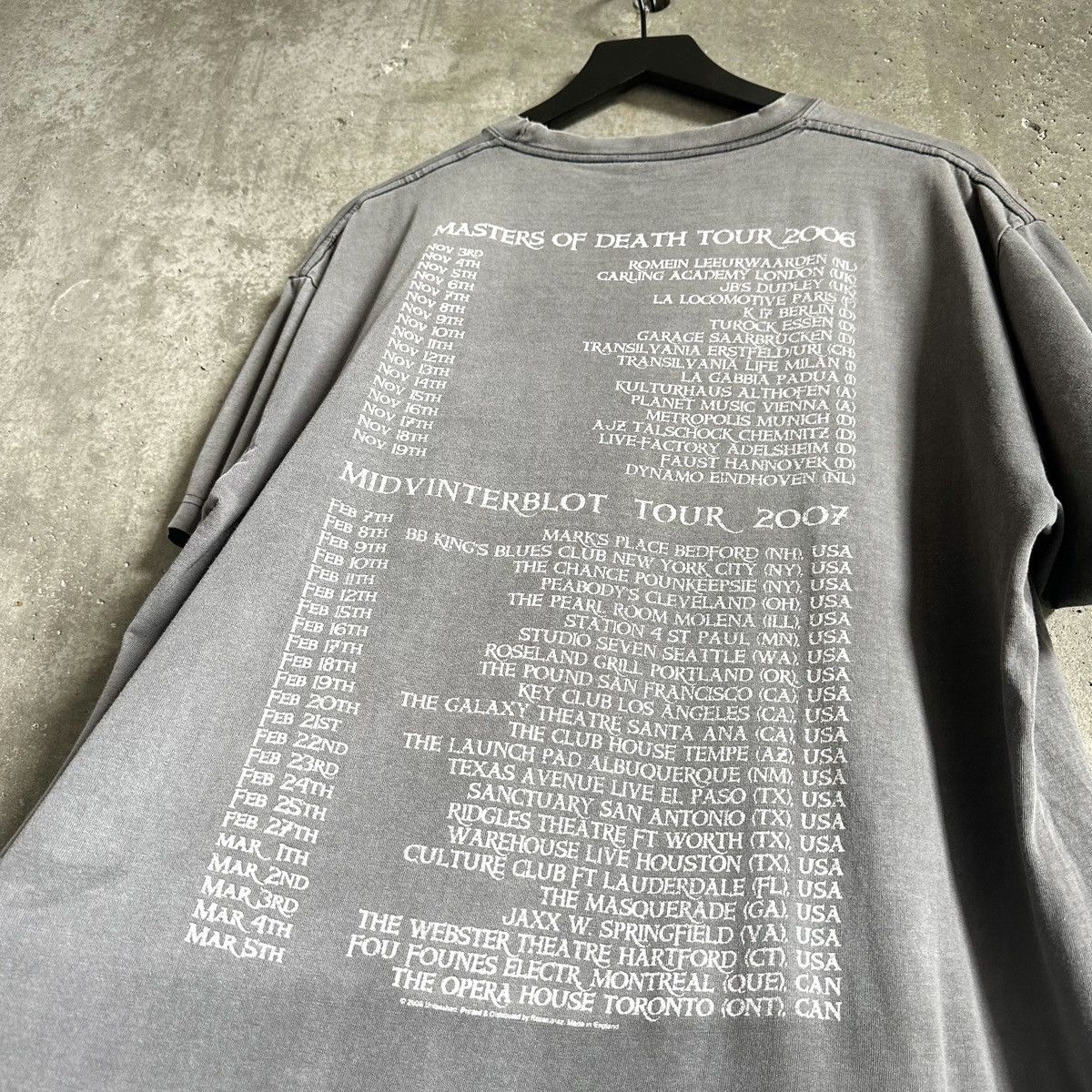 Band Tees 2000’s UNLEASHED “Masters Of Death” Tour T-Shirt Size US XL / EU 56 / 4 - 2 Thumbnail