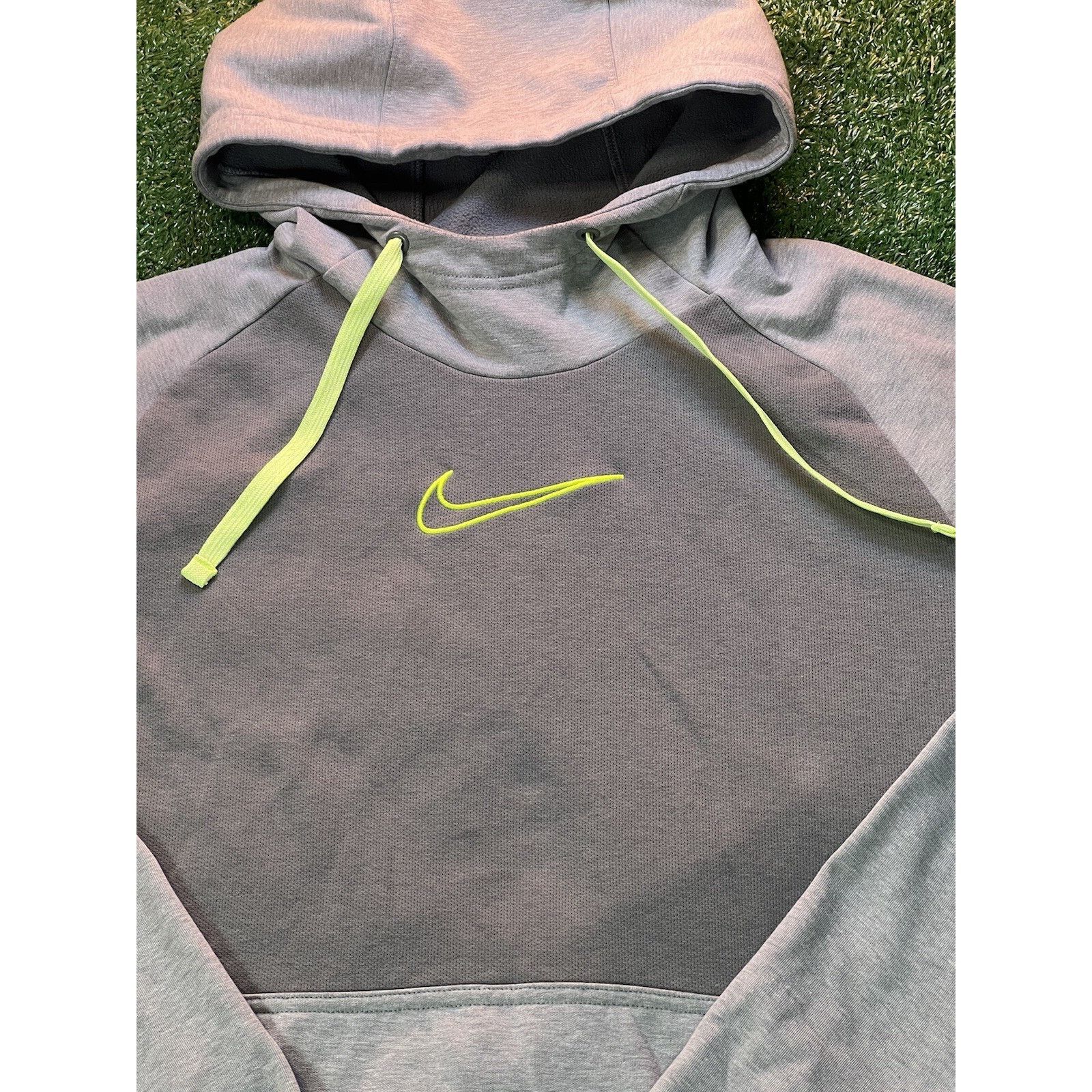 Nike Nike Return To Zero Gray/Green Hoodie Sweatshirt Size L Size US L / EU 52-54 / 3 - 2 Thumbnail