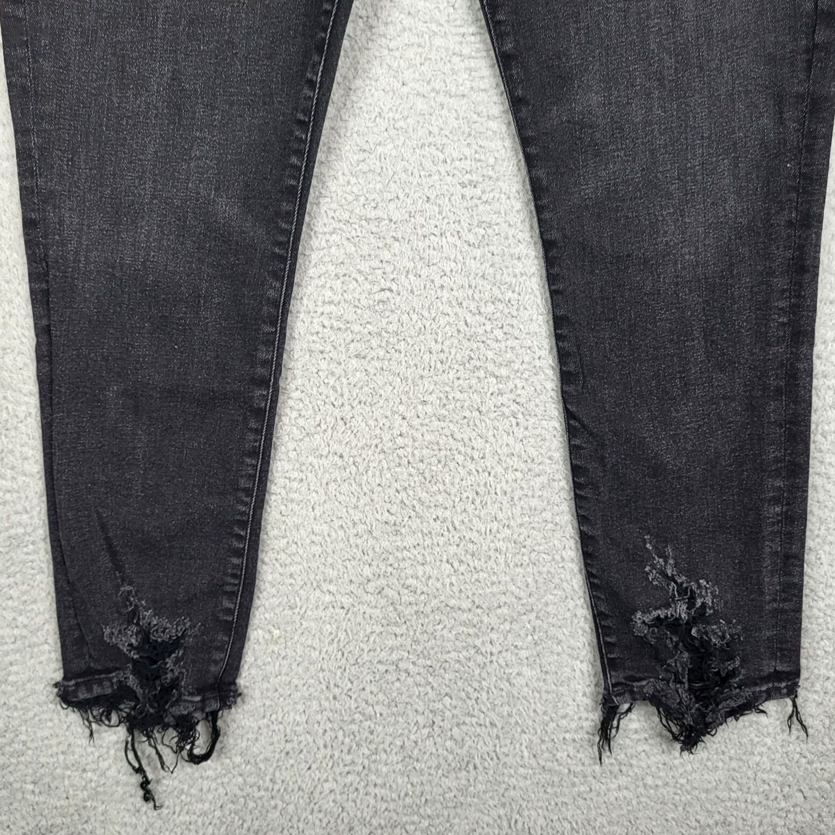 Agolde AGOLDE Sophie Mid rise Jeans Women's Black Stretch Size 31 Denim Regular Fit jeans 31 Black Womens Size 24" / US 00 / IT 34 - 3 Thumbnail