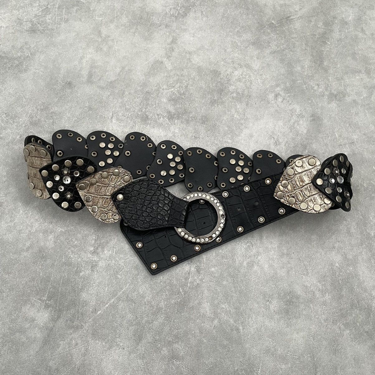 If Six Was Nine Love studded belt vintage y2k styled Size ONE SIZE - 4 Thumbnail