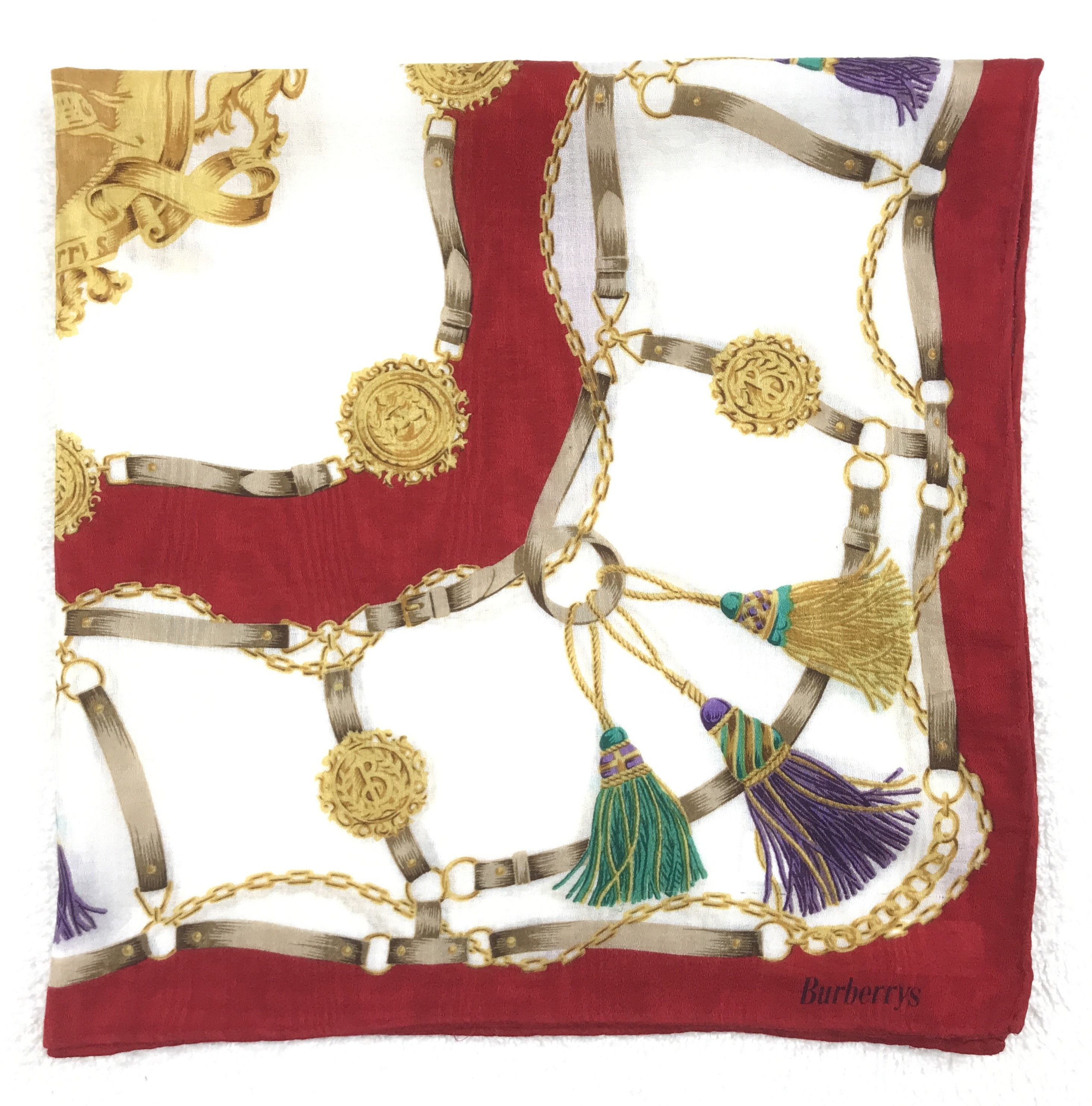 Burberry × Vintage Vintage Burberry Bandana Neckerchief Handkerchief Size ONE SIZE - 2 Thumbnail