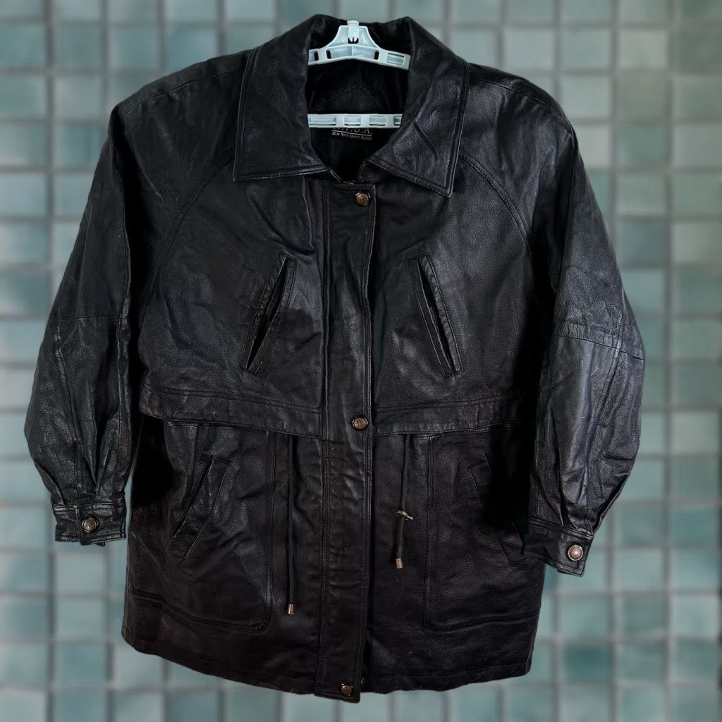 Sea New York VINTAGE New York 90s NY Direct Action Leather Jacket Womens L Black Size L / US 10 / IT 46 - 1 Thumbnail