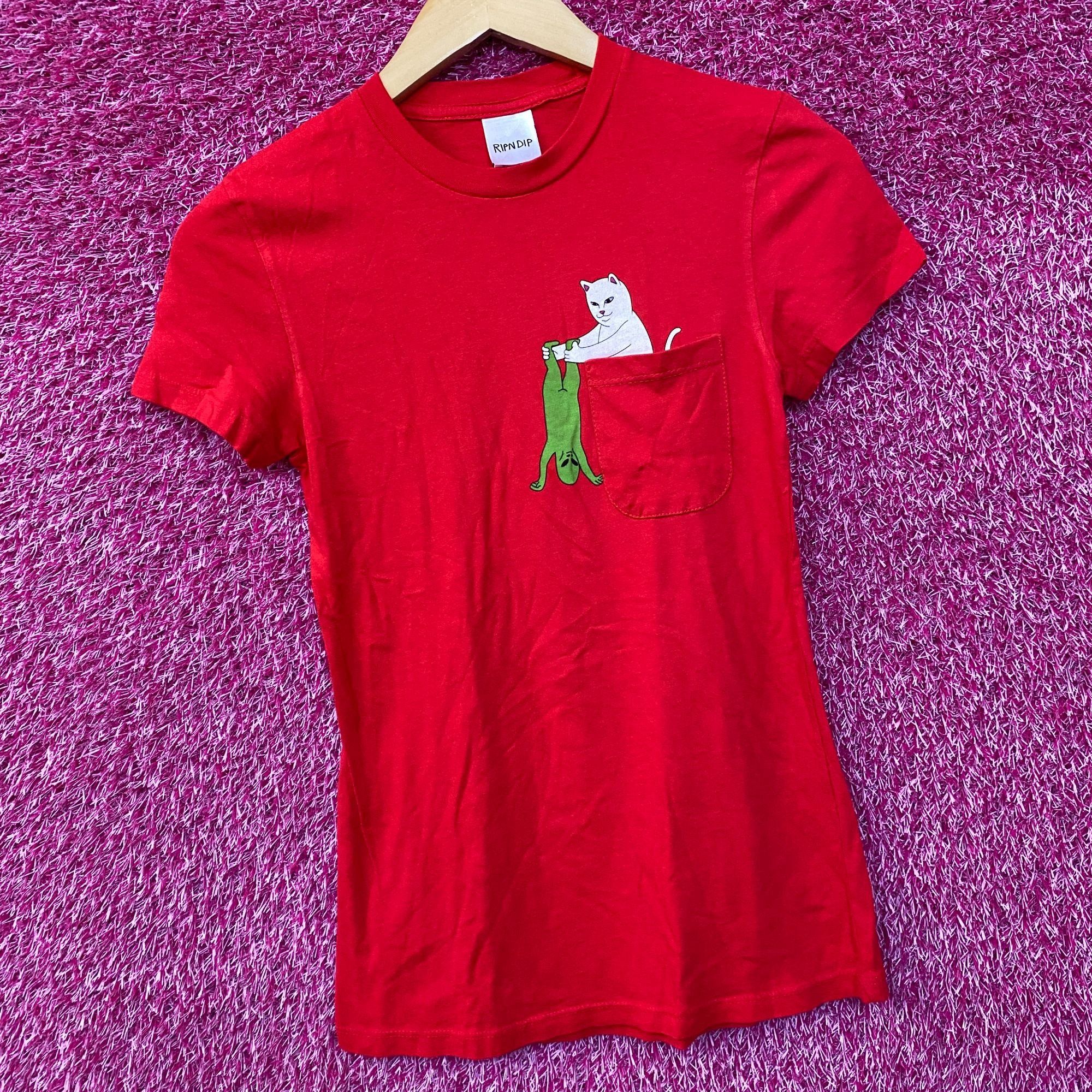 RIPNDIP RIPNDIP Lord Nermal Break Yo Self Alien Red T-Shirt Extra Sm Size XS / US 0-2 / IT 36-38 - 2 Thumbnail