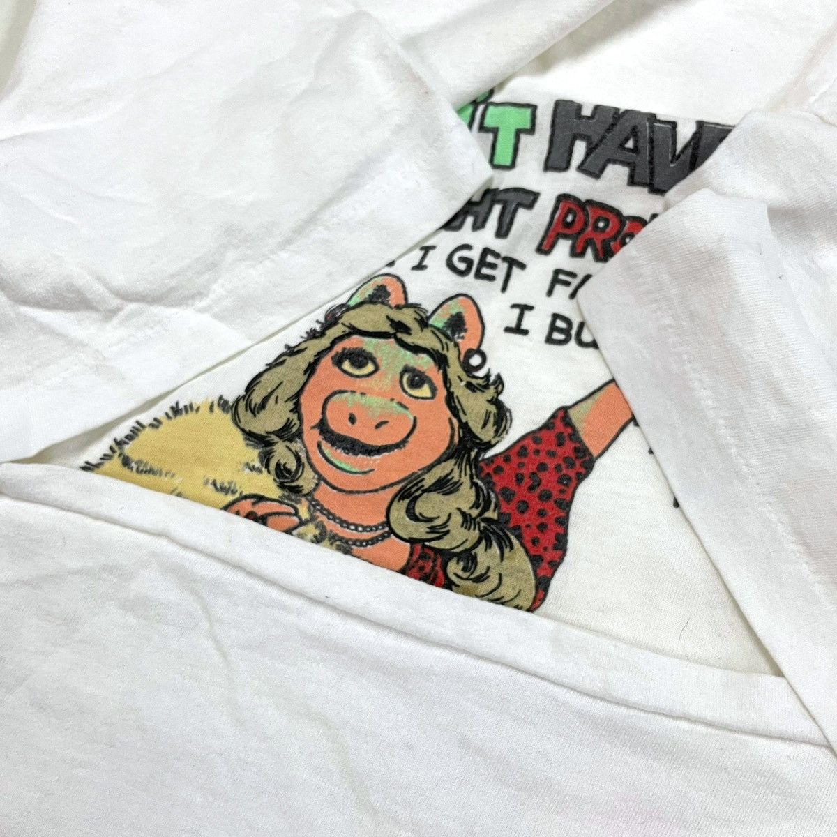 Vintage Vintage 80's "Miss Piggy" Hanes Tee Size US L / EU 52-54 / 3 - 8 Thumbnail