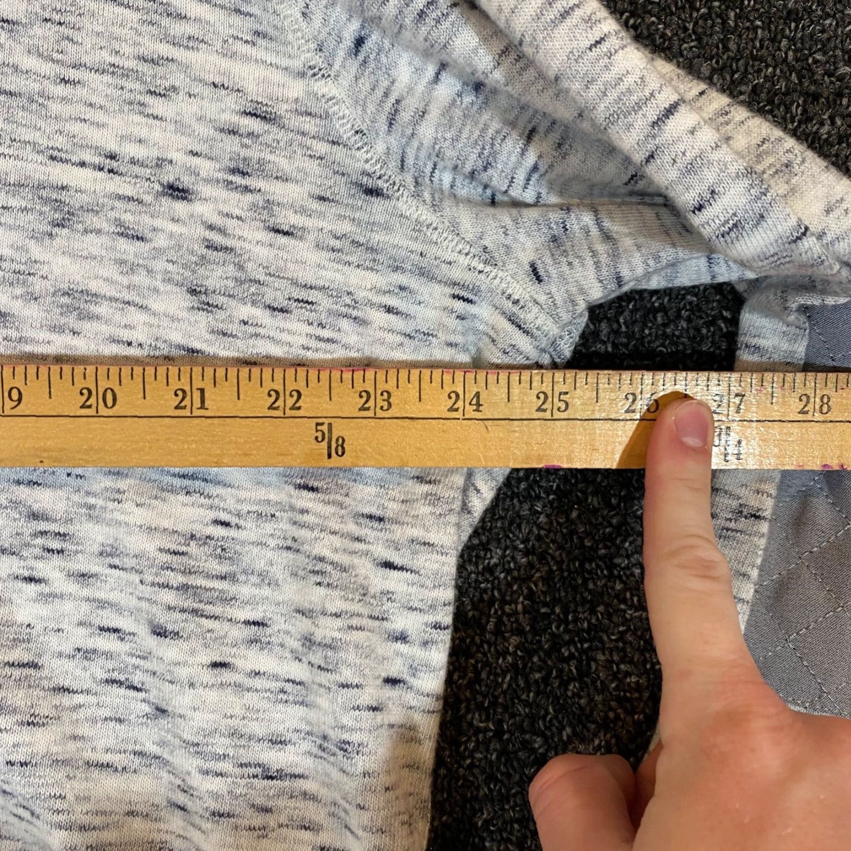 Robert Graham Robert Graham Mens 2XL Pullover Heather Gray Elbow Patch Crewneck Designer Jacket Size US XXL / EU 58 / 5 - 6 Thumbnail