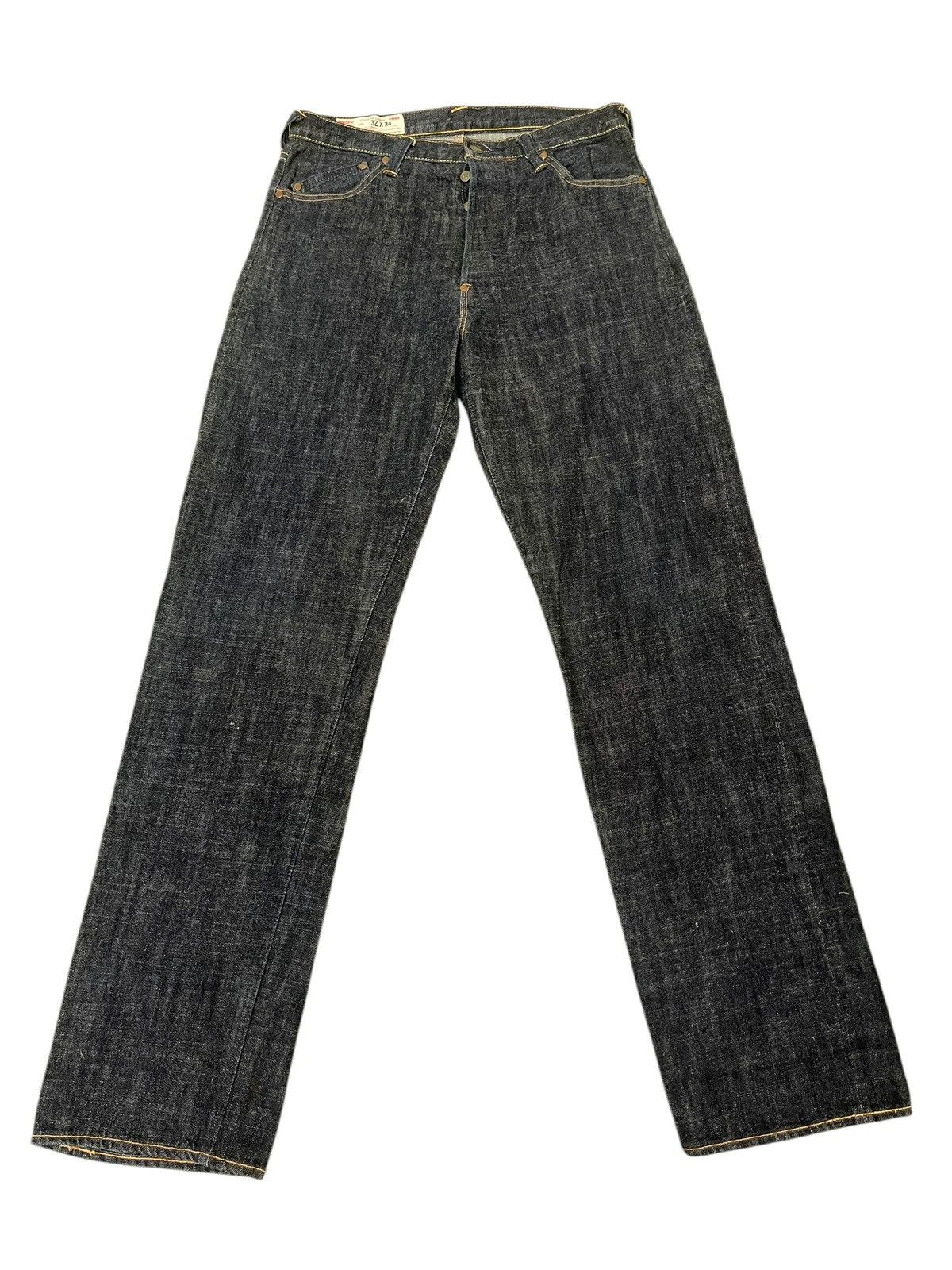 Evisu Wide Loose Jeans Y2K Evisu Yamane Handpainted 3🟦 Size US 33 - 10 Thumbnail