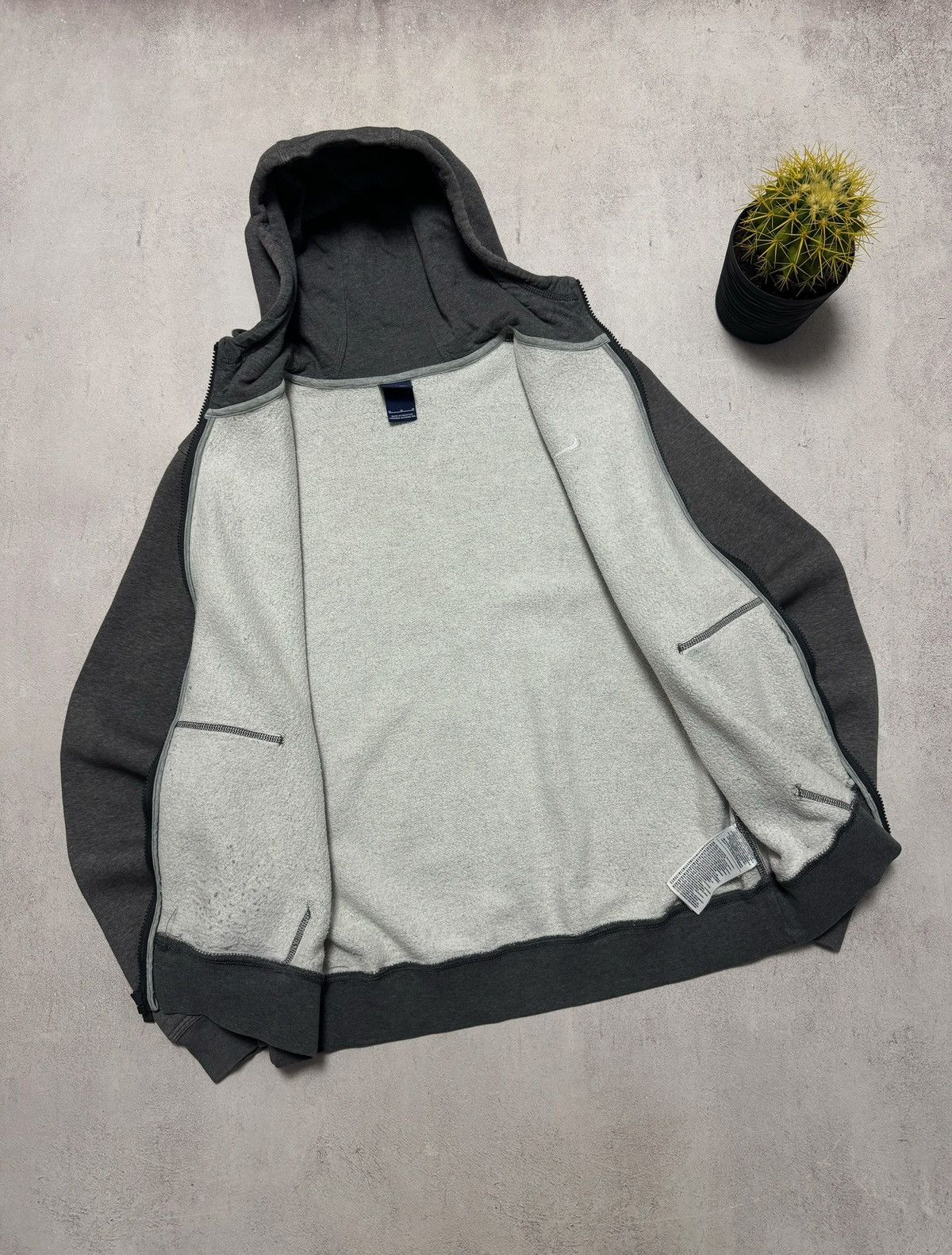 Nike × Vintage Vintage Nike Hoodie Zip Mini Swoosh Japanese Y2K 90s Size US M / EU 48-50 / 2 - 9 Thumbnail