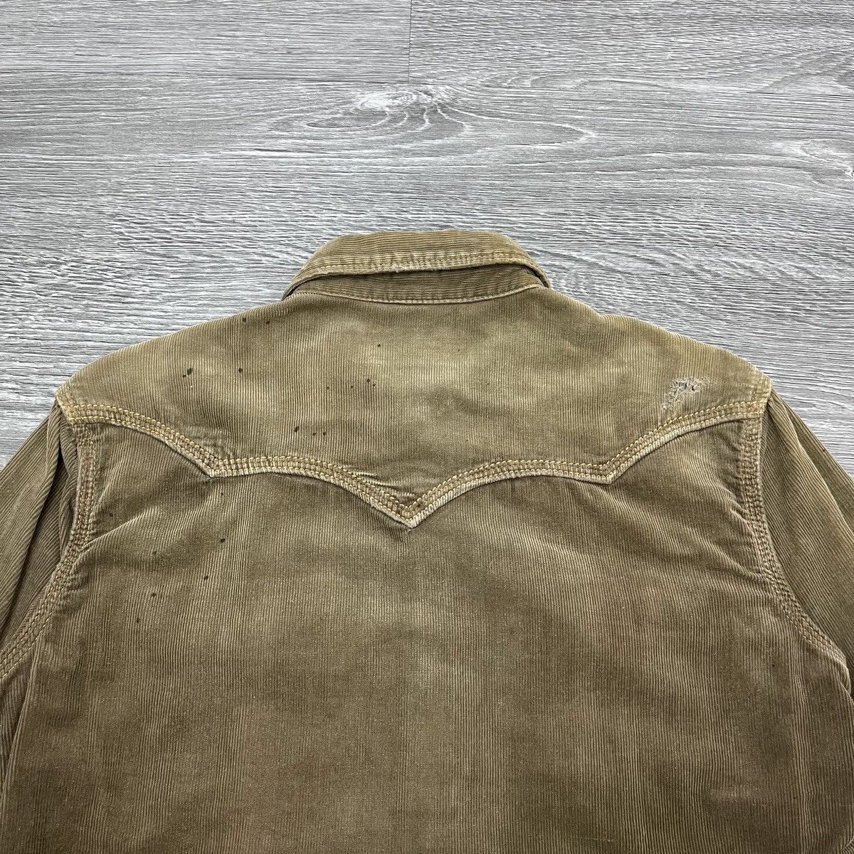 GOA Genuin Vintage GOA - Distressed Corduroy Wested ShirtStudded Size US M / EU 48-50 / 2 - 7 Thumbnail