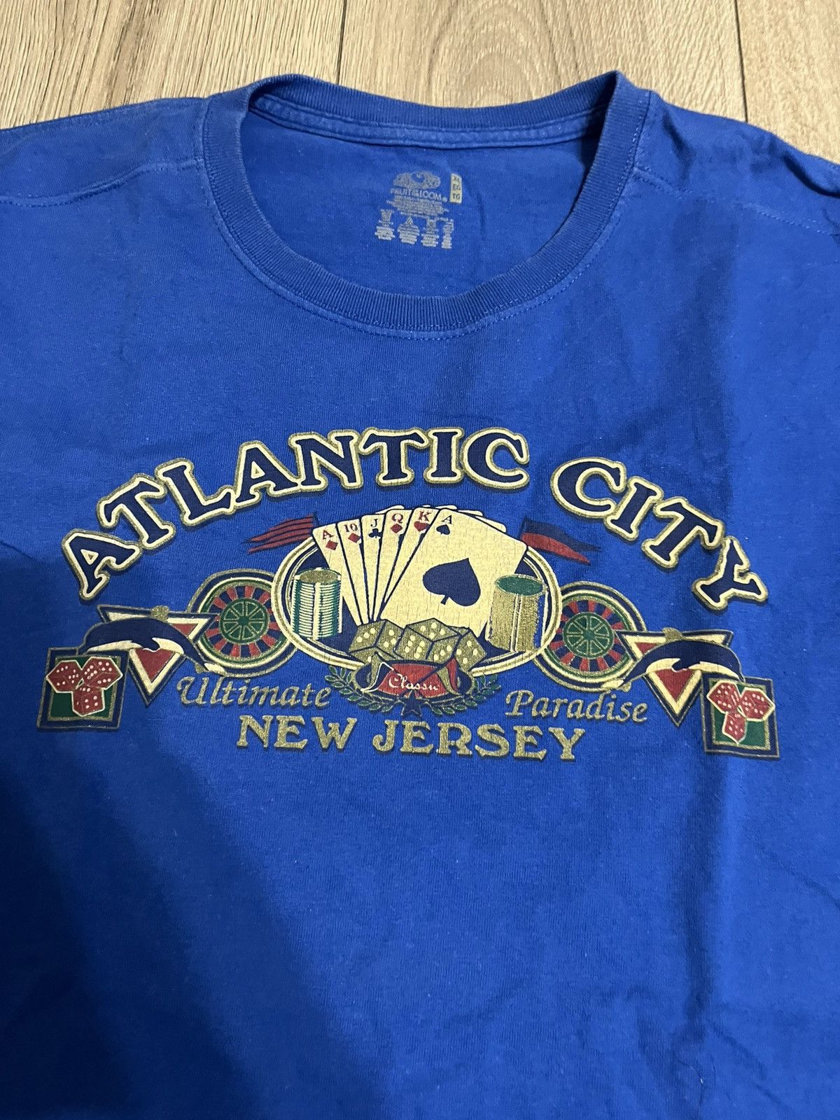 Designer × Fruit Of The Loom Atlantic city New Jersey Size US XL / EU 56 / 4 - 2 Thumbnail
