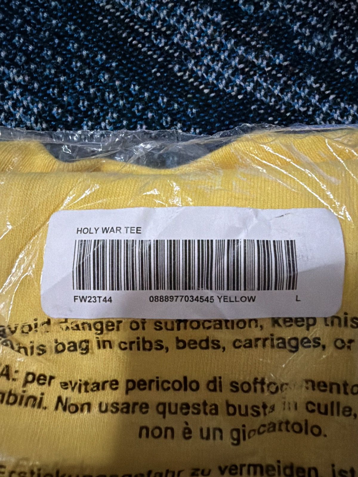 Supreme Supreme Holy War Tee FW23 Size US L / EU 52-54 / 3 - 2 Thumbnail