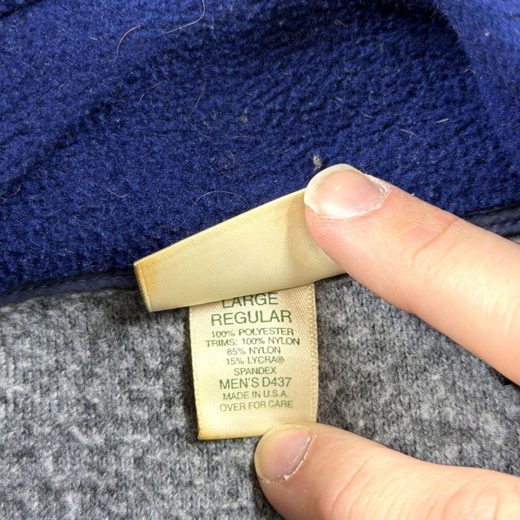 Vintage L.L. Bean Jacket Mens Large Gray Fleece Bomber Full Zip Pockets USA Outdoor Size US L / EU 52-54 / 3 - 6 Thumbnail