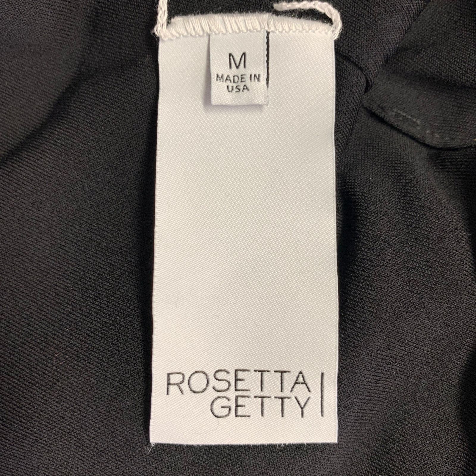 Rosetta Getty ROSETTA GETTY Size M Black Viscose Tube Casual Top Size M / US 6-8 / IT 42-44 - 4 Thumbnail