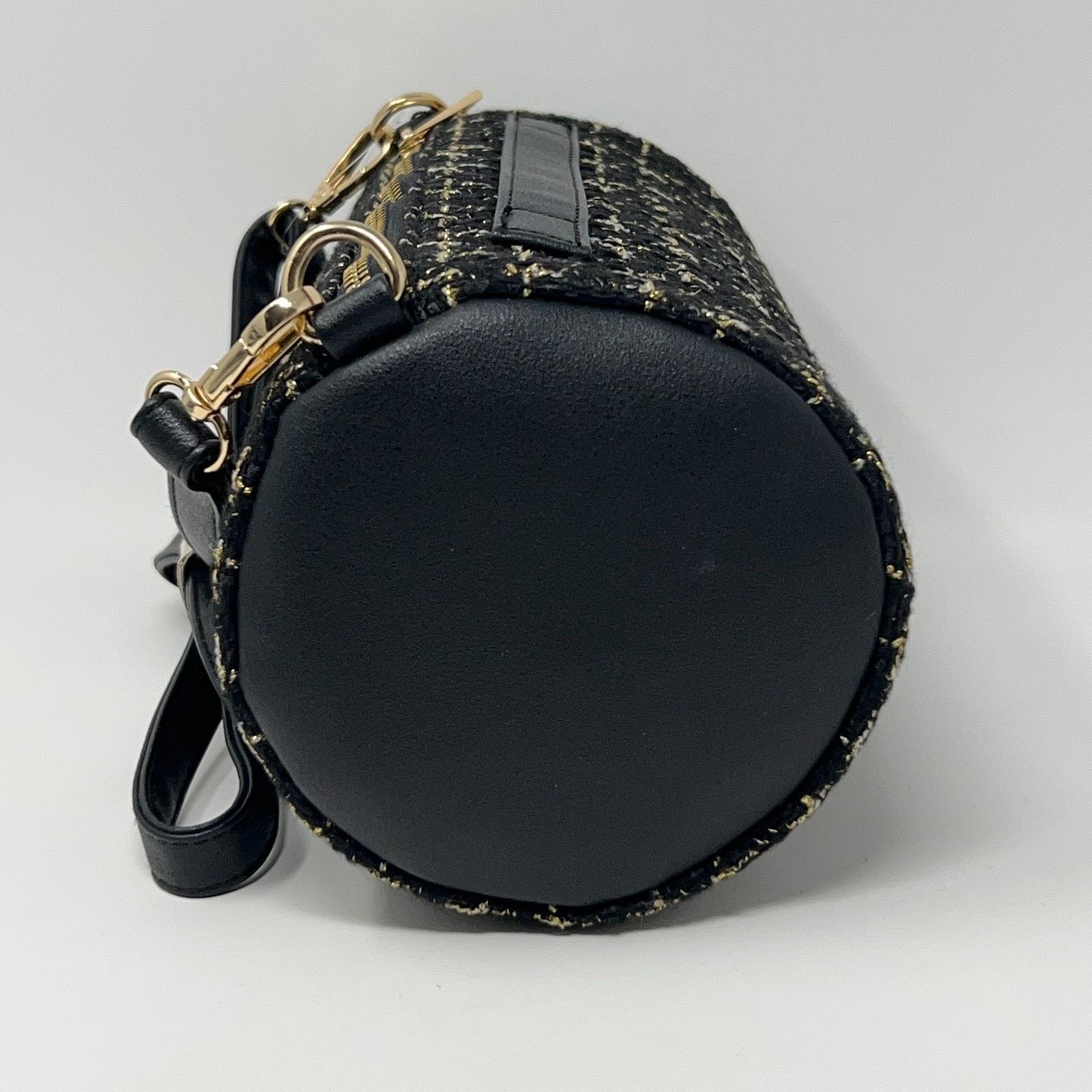 Badgley Mischka Badgley Mischka New York Black Gold Tweed Bag and Wallet Set Size ONE SIZE - 7 Thumbnail