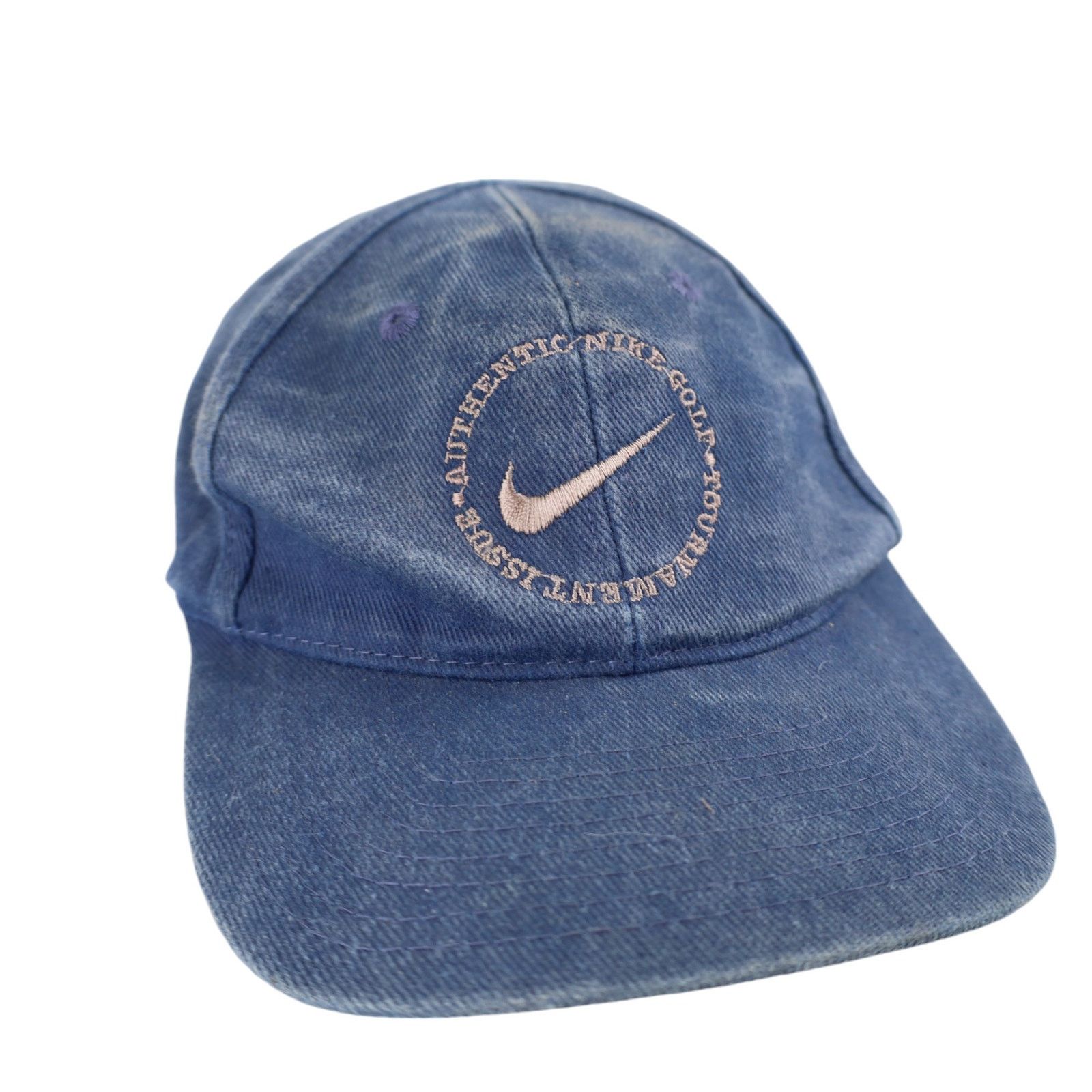 Nike × Vintage Vintage 90s Nike Denim Golf Hat Size ONE SIZE - 2 Thumbnail