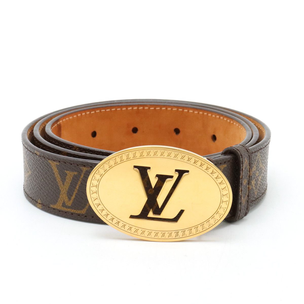 Louis Vuitton Louis Vuitton Louis Vuitton Monogram Belt M9842U Canvas Belt M9842U in Very Good Condition Size ONE SIZE - 1 Thumbnail