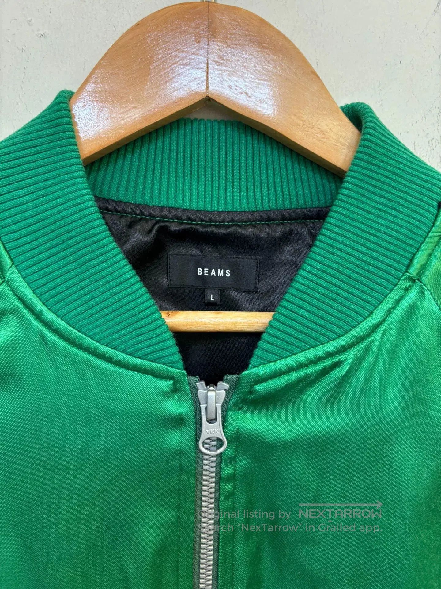 Beams Plus Beams Satin Baseball Jacket. Size US L / EU 52-54 / 3 - 3 Thumbnail