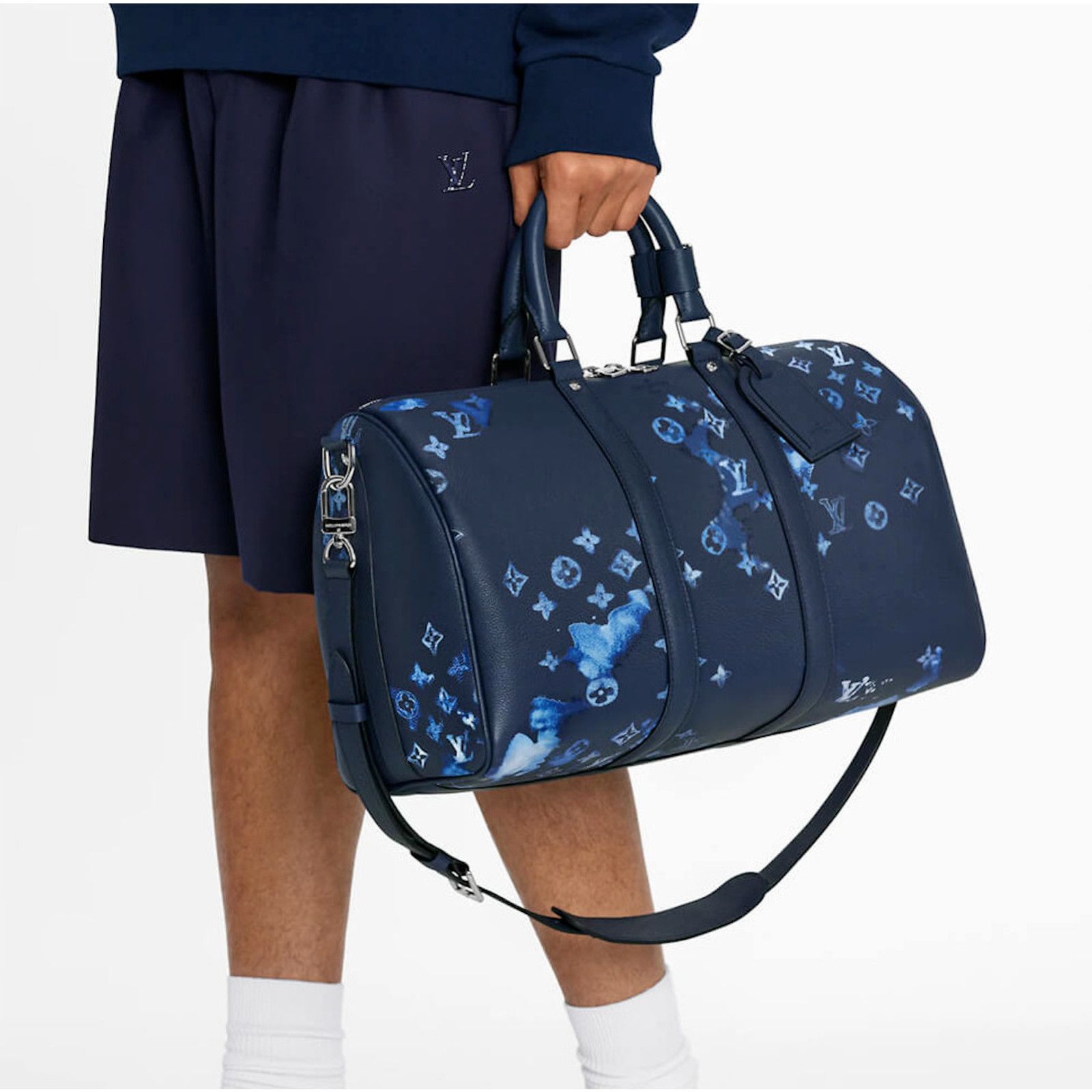 Louis Vuitton Louis Vuitton Watercolor Ink Blue Weekend Travel Bag Size ONE SIZE - 3 Thumbnail