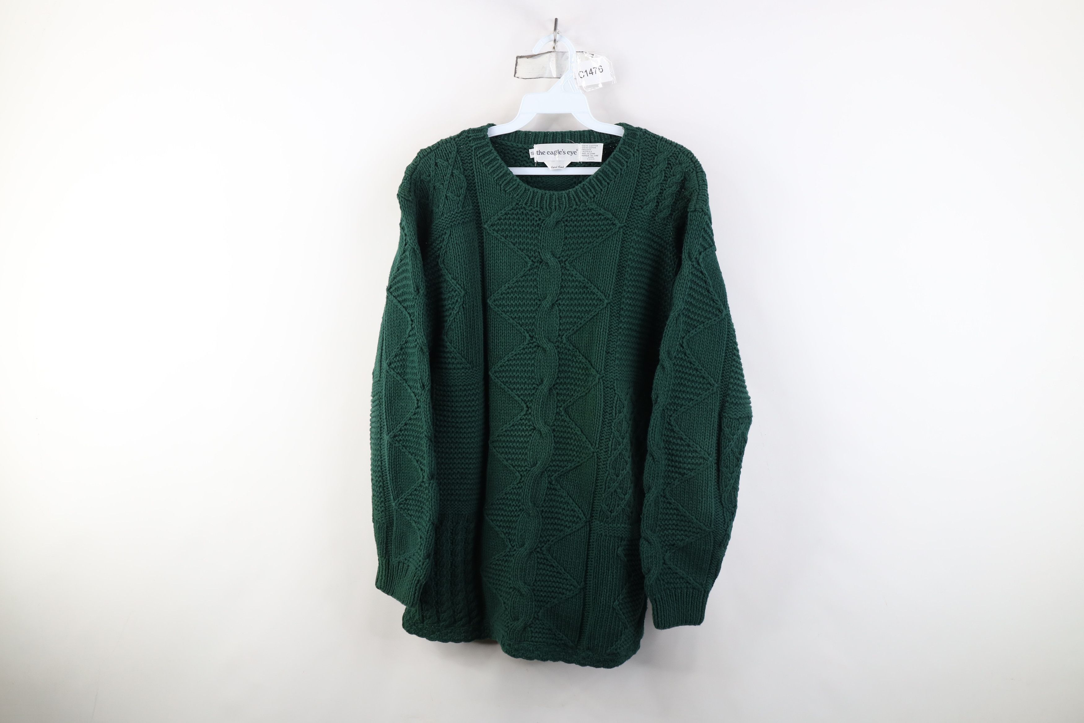 Vintage Vintage 90s Streetwear Chunky Fisherman Cable Knit Sweater Size S / US 4 / IT 40 - 1 Thumbnail