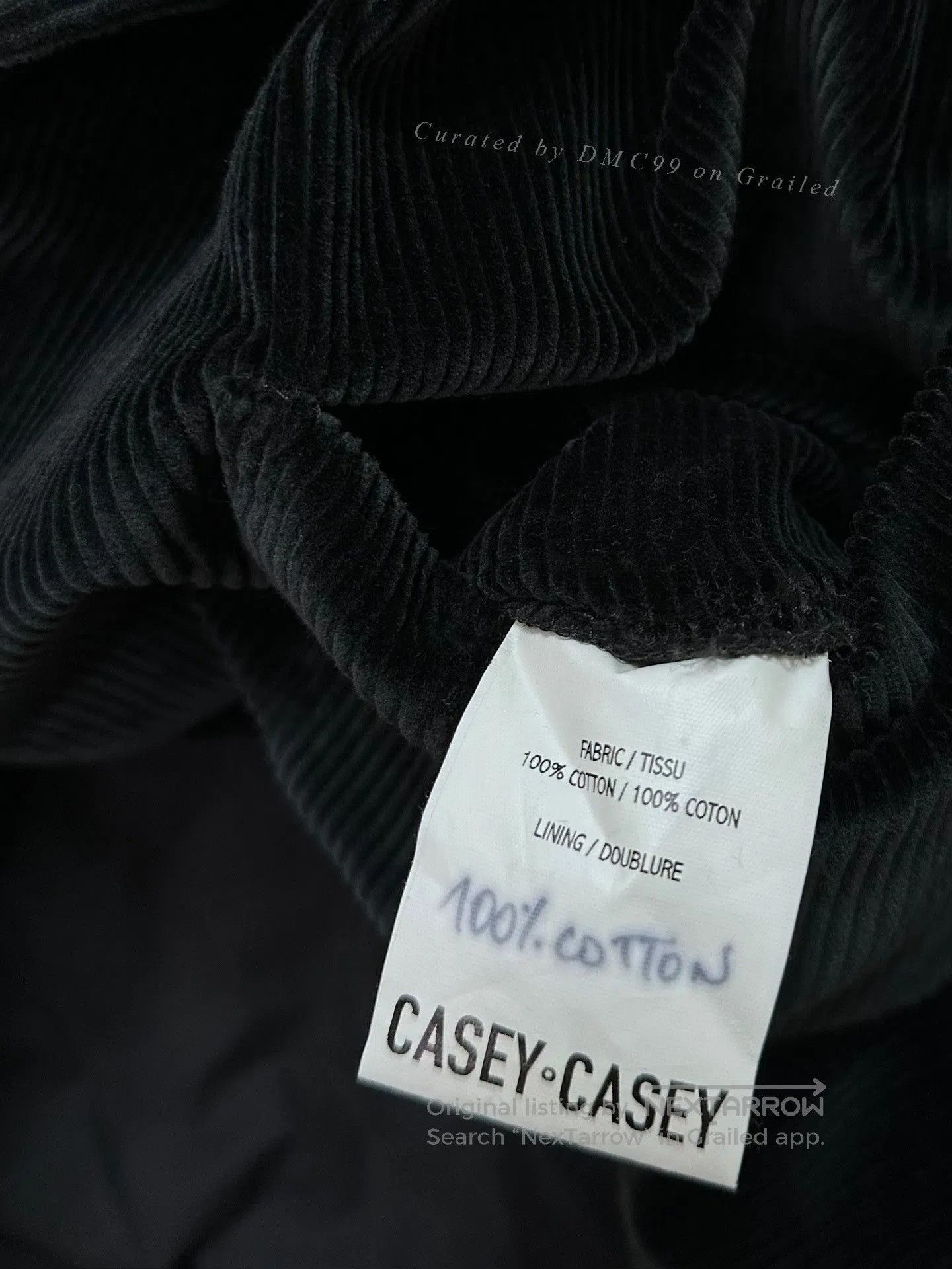 Casey Casey Casey Casey Black Corduroy Blazer. Size US S / EU 44-46 / 1 - 7 Thumbnail