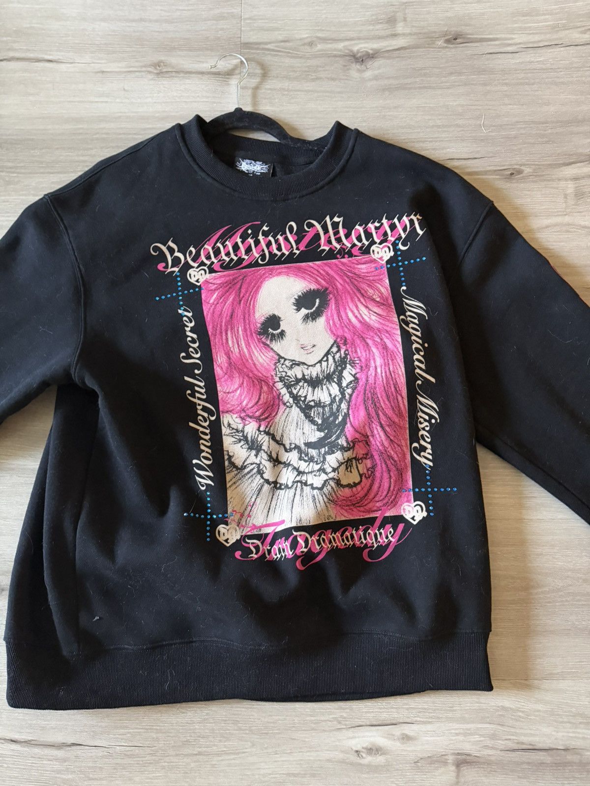 Drain Gang Bladee Beautiful Martyr Crewneck Size US XL / EU 56 / 4 - 2 Thumbnail