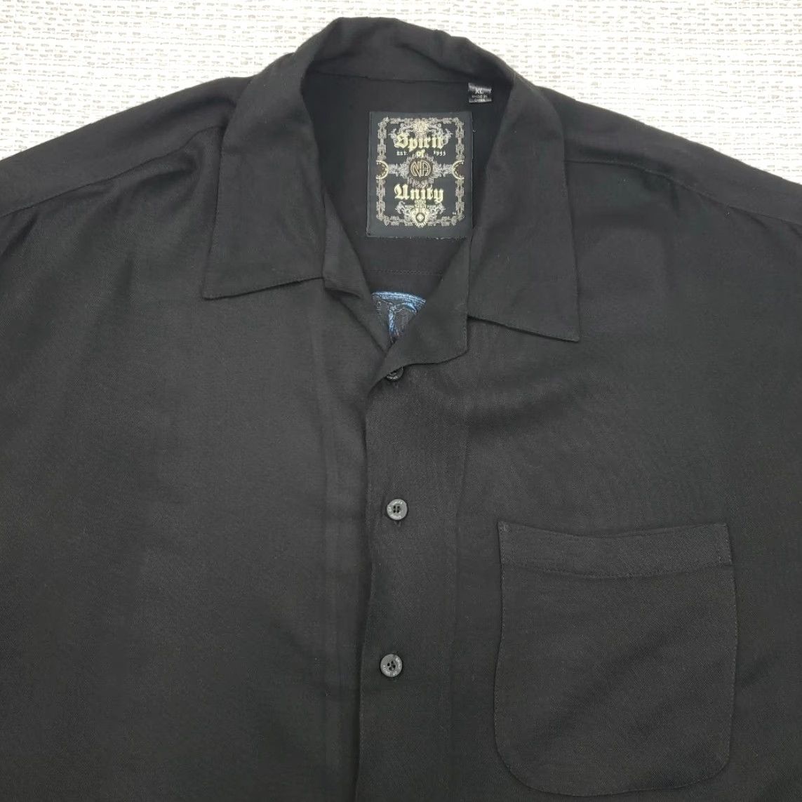 ESPIRIT VINTAGE Spirit Of Unity Sobriety Shirt Mens XL Embroidered Short Sleeve Button Up Size US XL / EU 56 / 4 - 7 Thumbnail