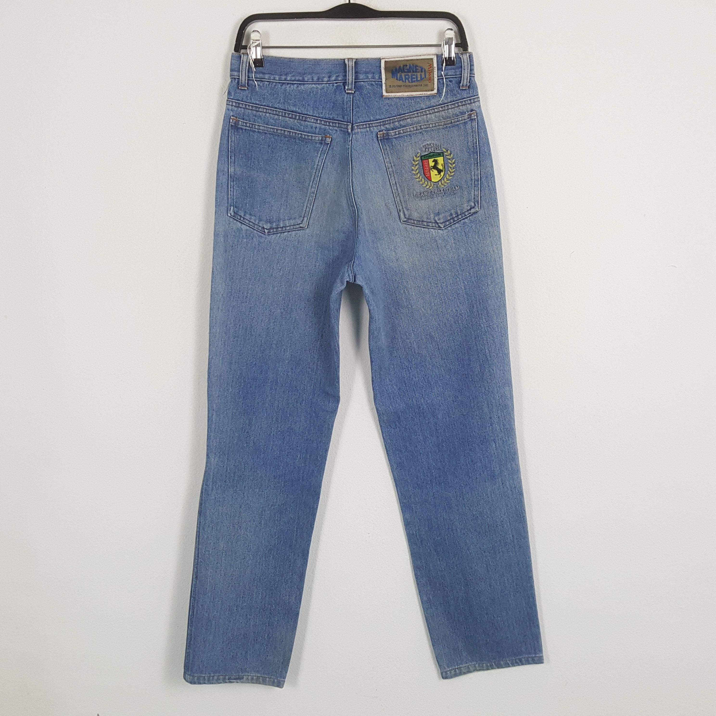 Ferrari × Vintage FERRARI MAGNETI MARELLI Jeans Size US 29 - 1 Thumbnail
