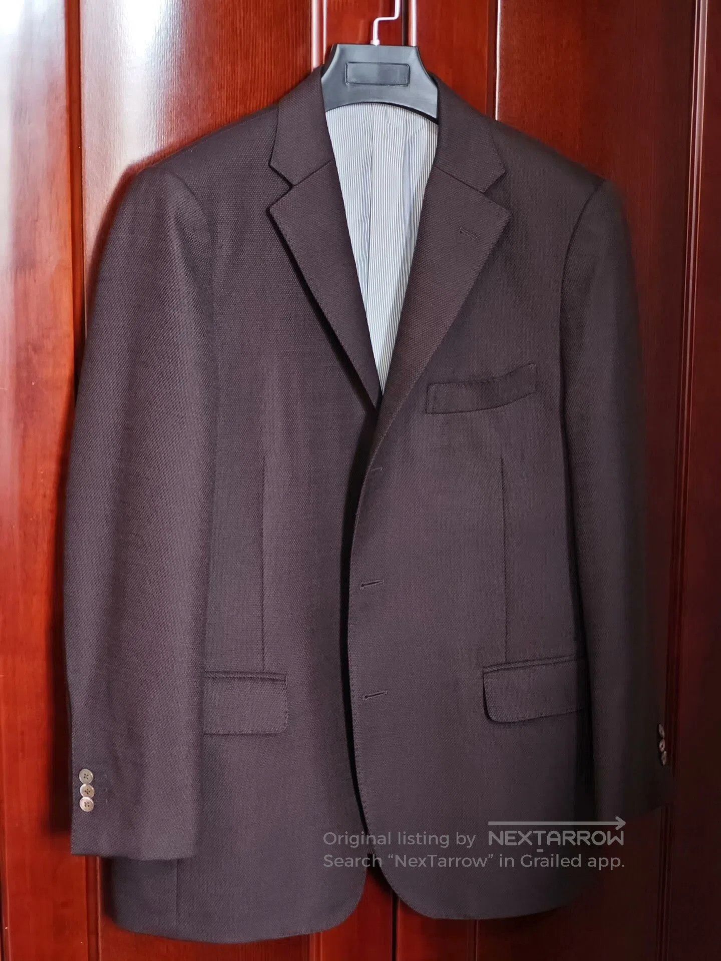 Other Brown Half-Lined Wool Suit Jacket. Size US M / EU 48-50 / 2 - 1 Thumbnail
