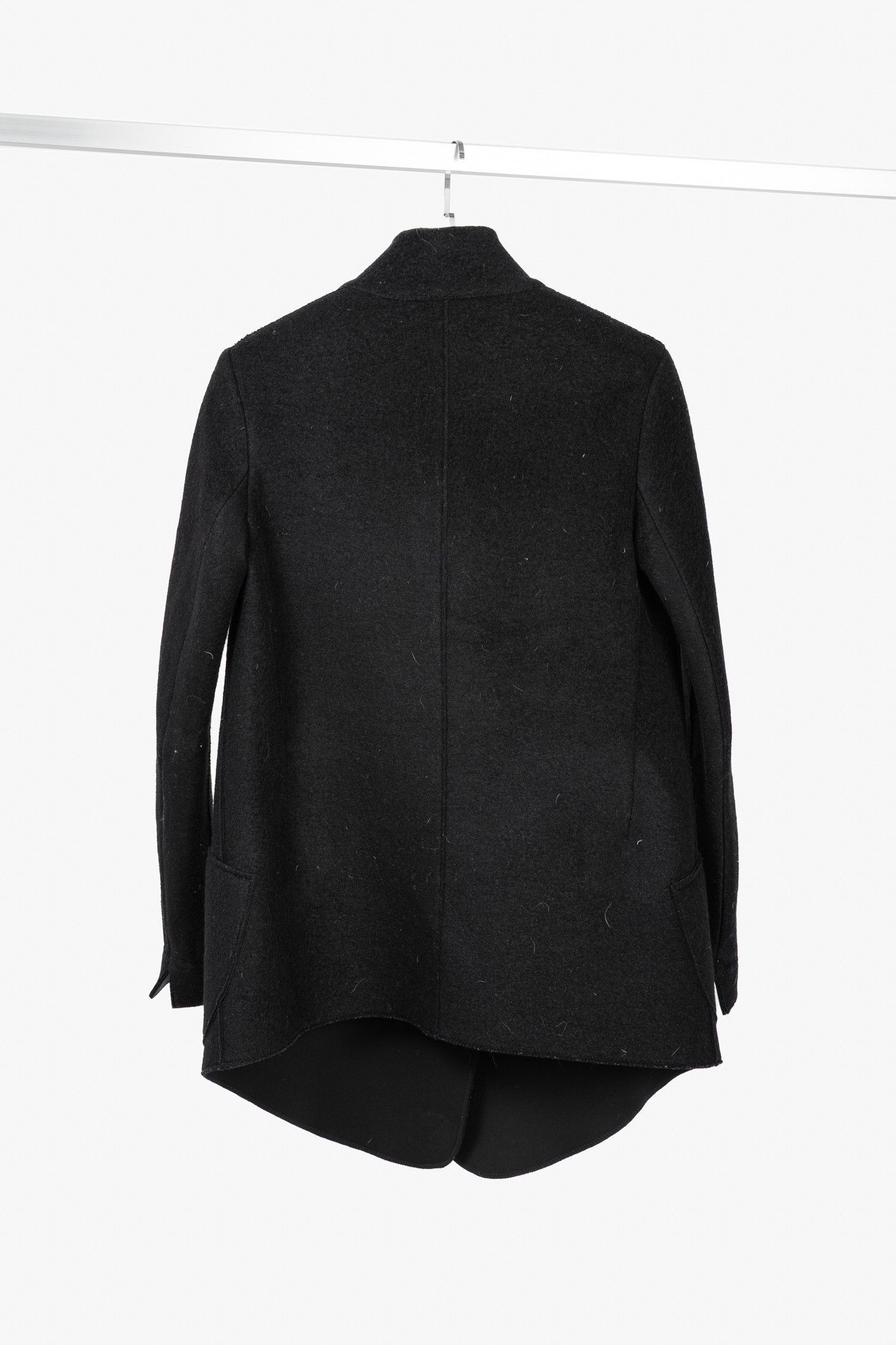 Other Marie Saint Pierre Black Boiled-Wool Blazer Size US S / EU 44-46 / 1 - 2 Thumbnail