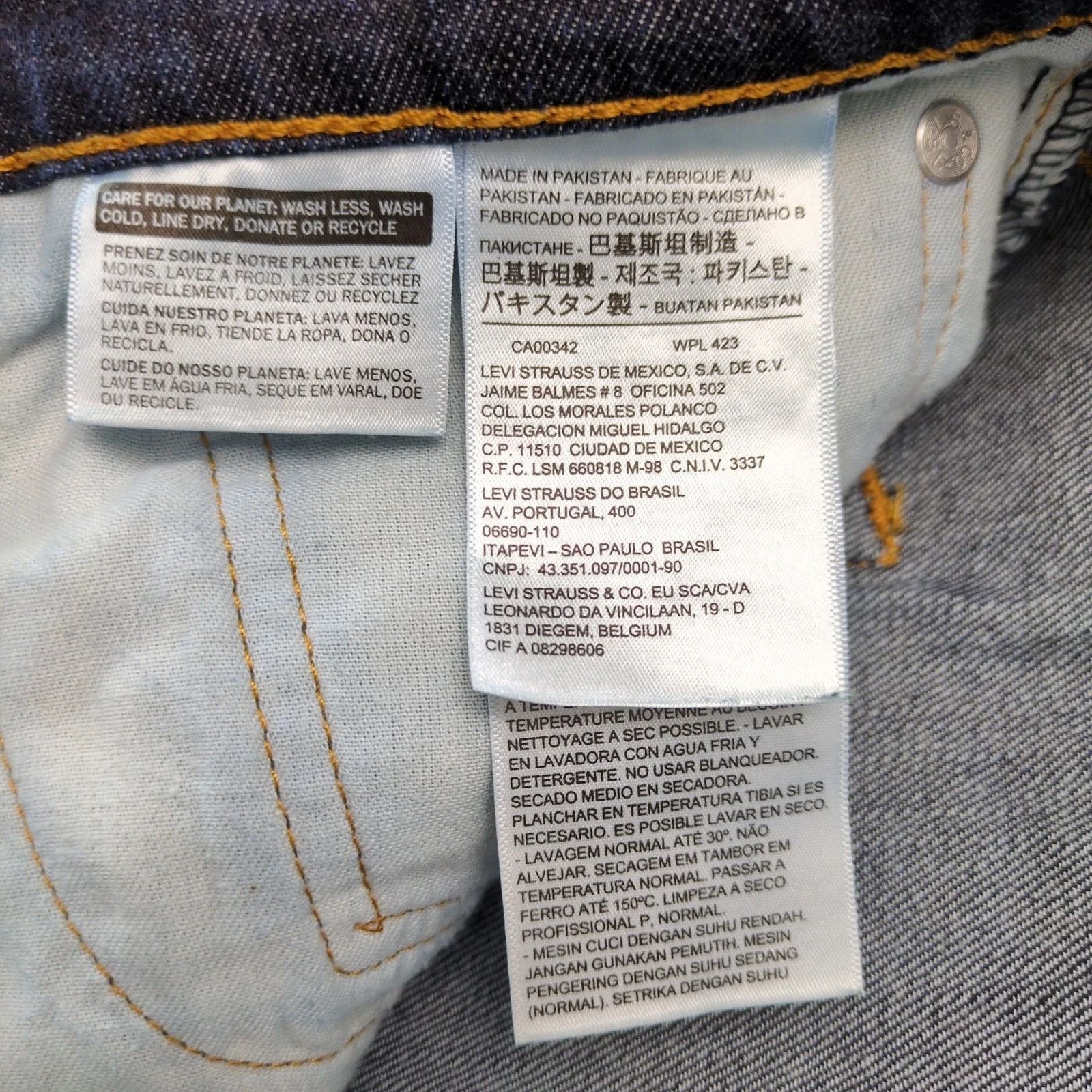 Levi's Levi's 541 Jeans Men's 36x32 Dark Stretch Denim Straight Leg Size US 36 / EU 52 - 8 Thumbnail