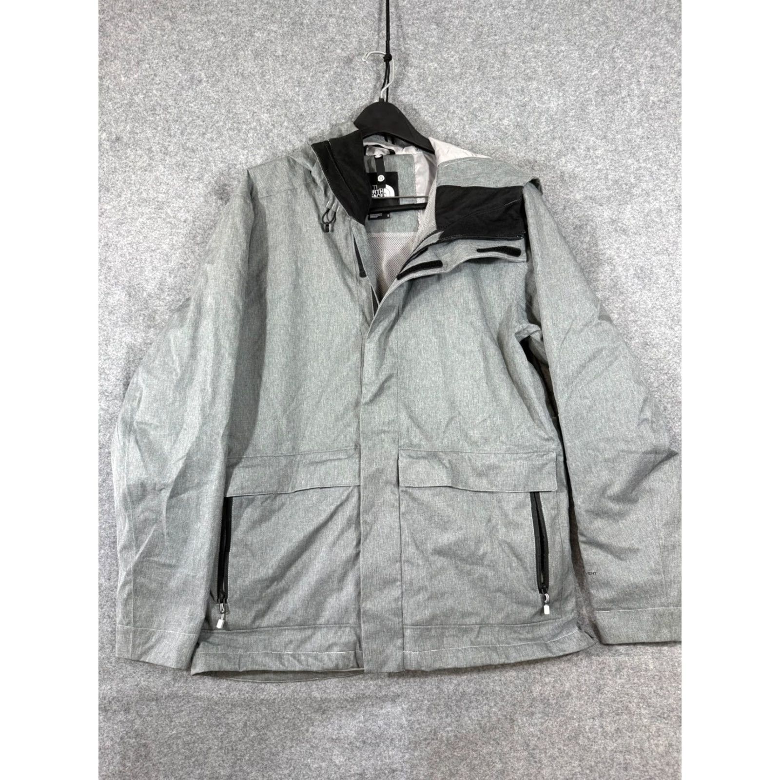 The North Face VINTAGE? No. The North Face Hooded Jacket Mens M Gray Full Zip Clement Tri Climate Dryvent Lined Outdoor Utility Pockets Size US M / EU 48-50 / 2 - 3 Thumbnail