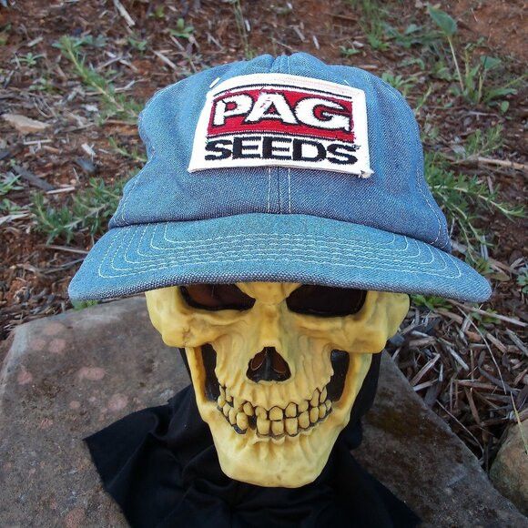Swingster × Vintage Vintage Swingster PAG Seeds Denim Snap Back Hat Size ONE SIZE - 1 Thumbnail