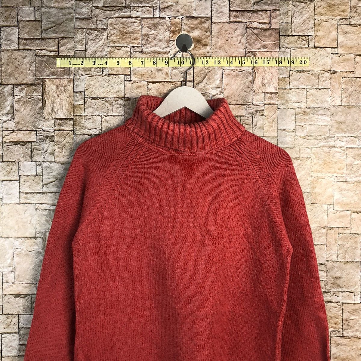 Homespun Knitwear × Japanese Brand Eddie Bauer vintage japan Red Knitwear #A940 Size M / US 6-8 / IT 42-44 - 2 Thumbnail