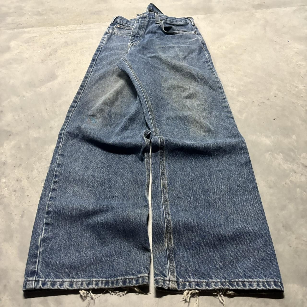 Carhartt × Vintage Crazy Vintage Y2K/2000s Baggy Dark Wash Carhartt Skater Denim Jeans! Size US 36 / EU 52 - 3 Thumbnail