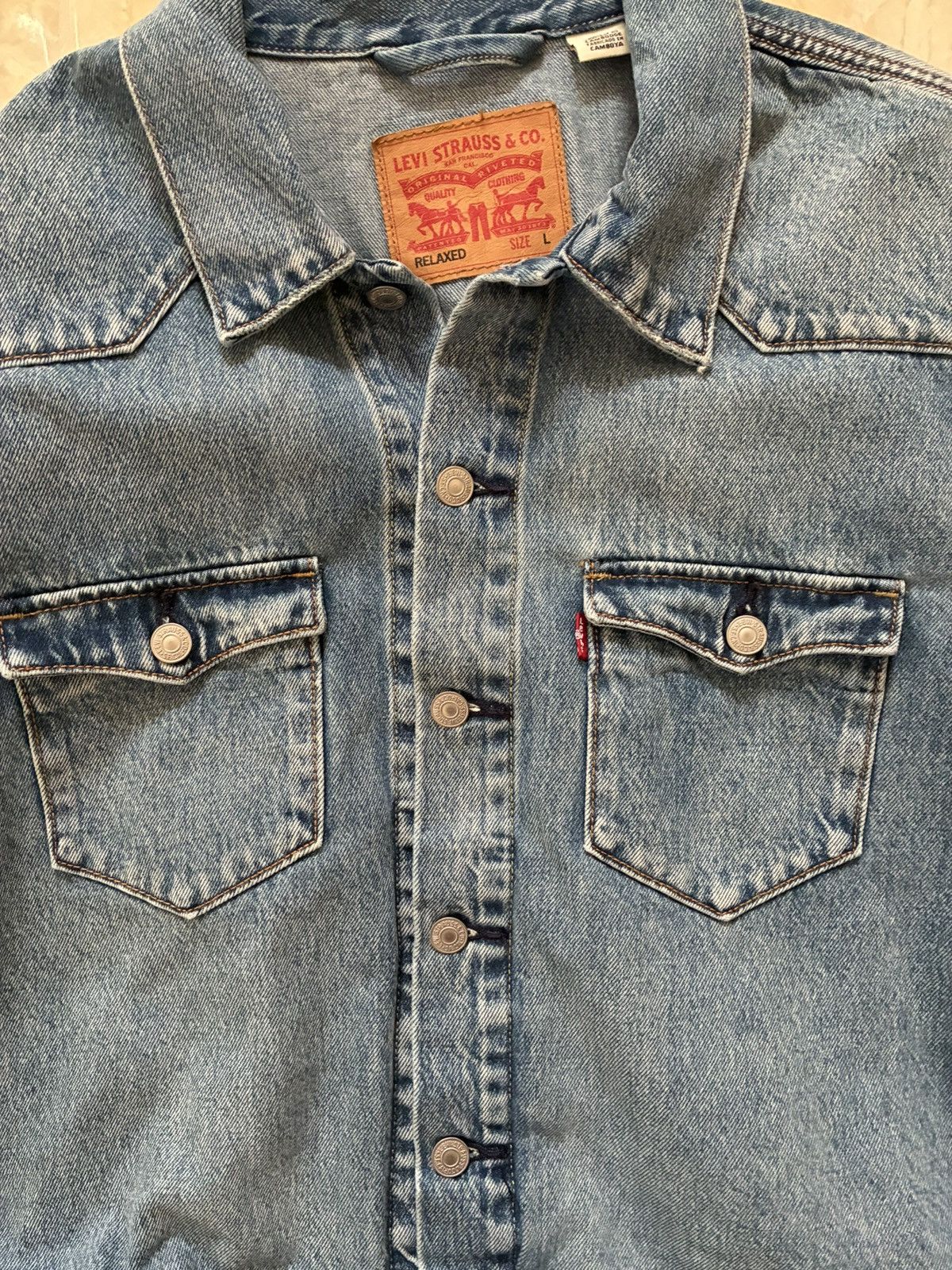 Levi's NEW Levi’s WESTERN TRUCKER JACKET Size US L / EU 52-54 / 3 - 5 Thumbnail