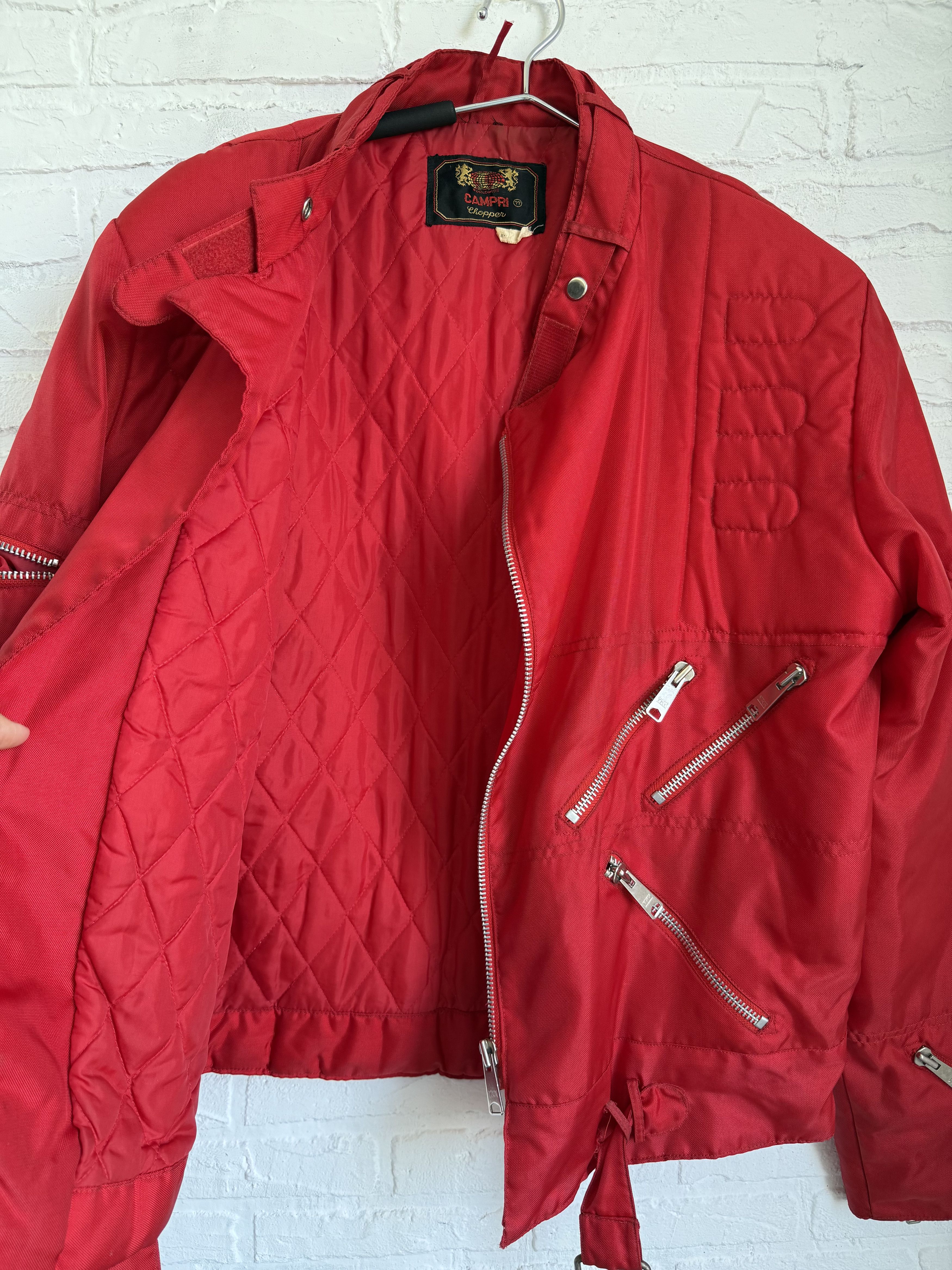 Vintage Vintage 80s Campri Chopper racing biker jacket Size US L / EU 52-54 / 3 - 7 Thumbnail
