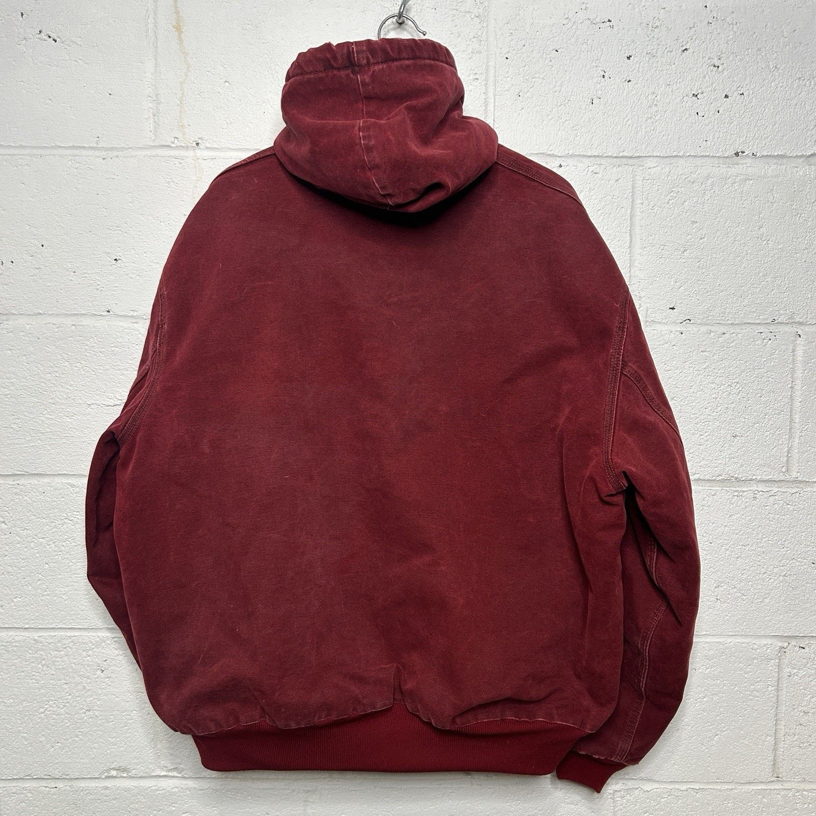 Carhartt Vintage Carhartt Hooded Active Jacket “Crimson Red” J130 CRI Size US XXL / EU 58 / 5 - 2 Thumbnail