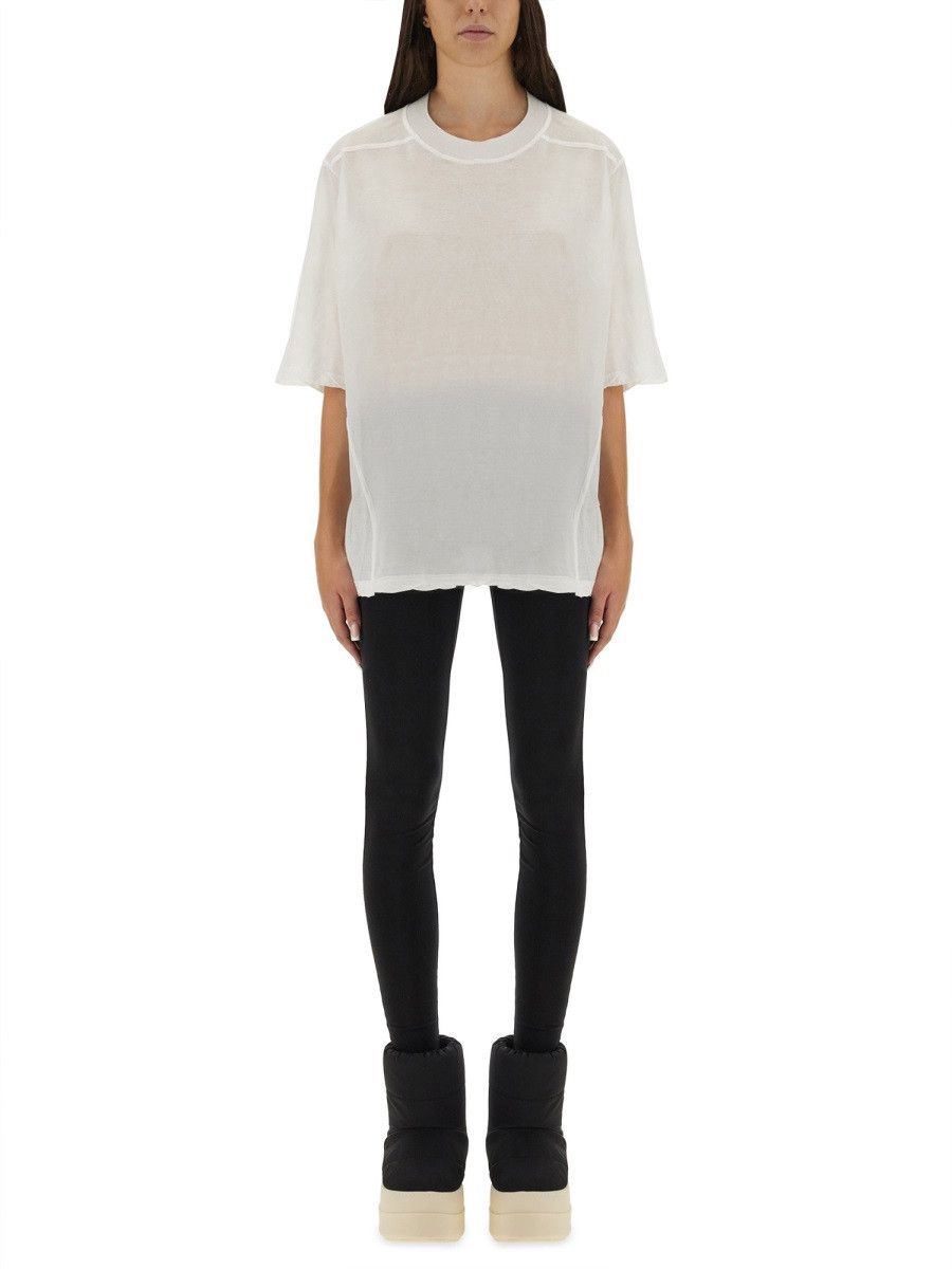 Rick Owens Drkshdw RICK OWENS DRKSHDW "WALRUS T" T-SHIRT - WHITE Size ONE SIZE - 1 Thumbnail