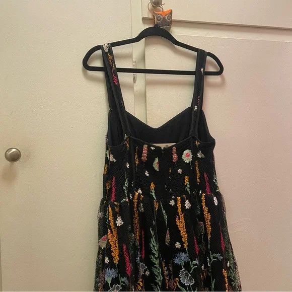anthropologie black floral maxi dress Black Girls Red Prom Dresses Luxury Silver Diamond Crystals Mermaid –  MyChicDress main image 1