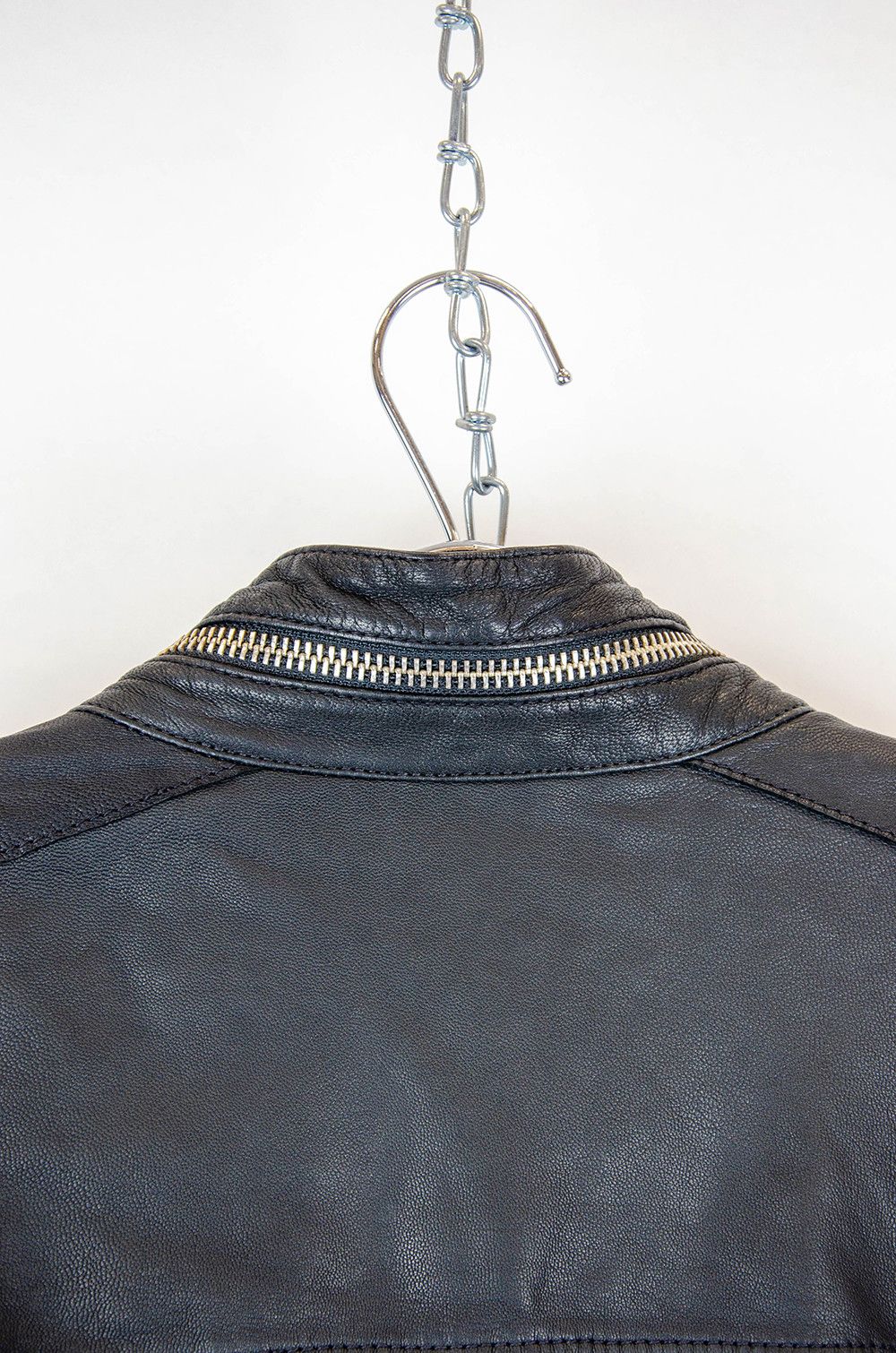 Allsaints AllSaints Holmes Leather Moto Jacket Black Size XL Size US XL / EU 56 / 4 - 11 Thumbnail
