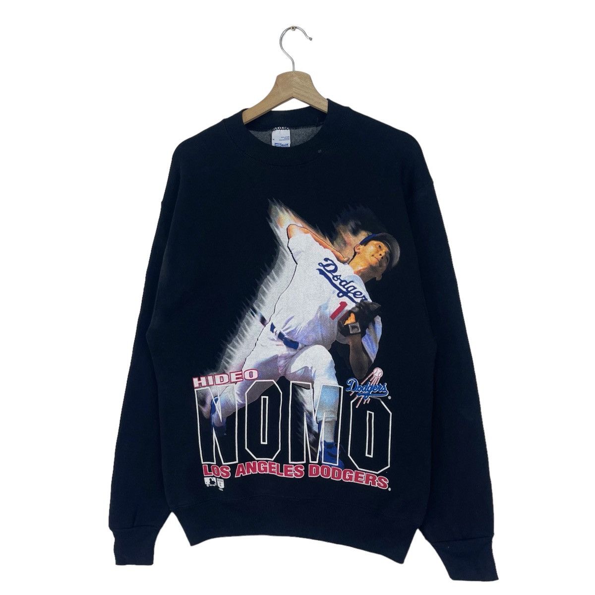 MLB × Vintage 1995 Hideo Nomo Los Angeles Dodgers Sweatshirt Size US M / EU 48-50 / 2 - 5 Thumbnail